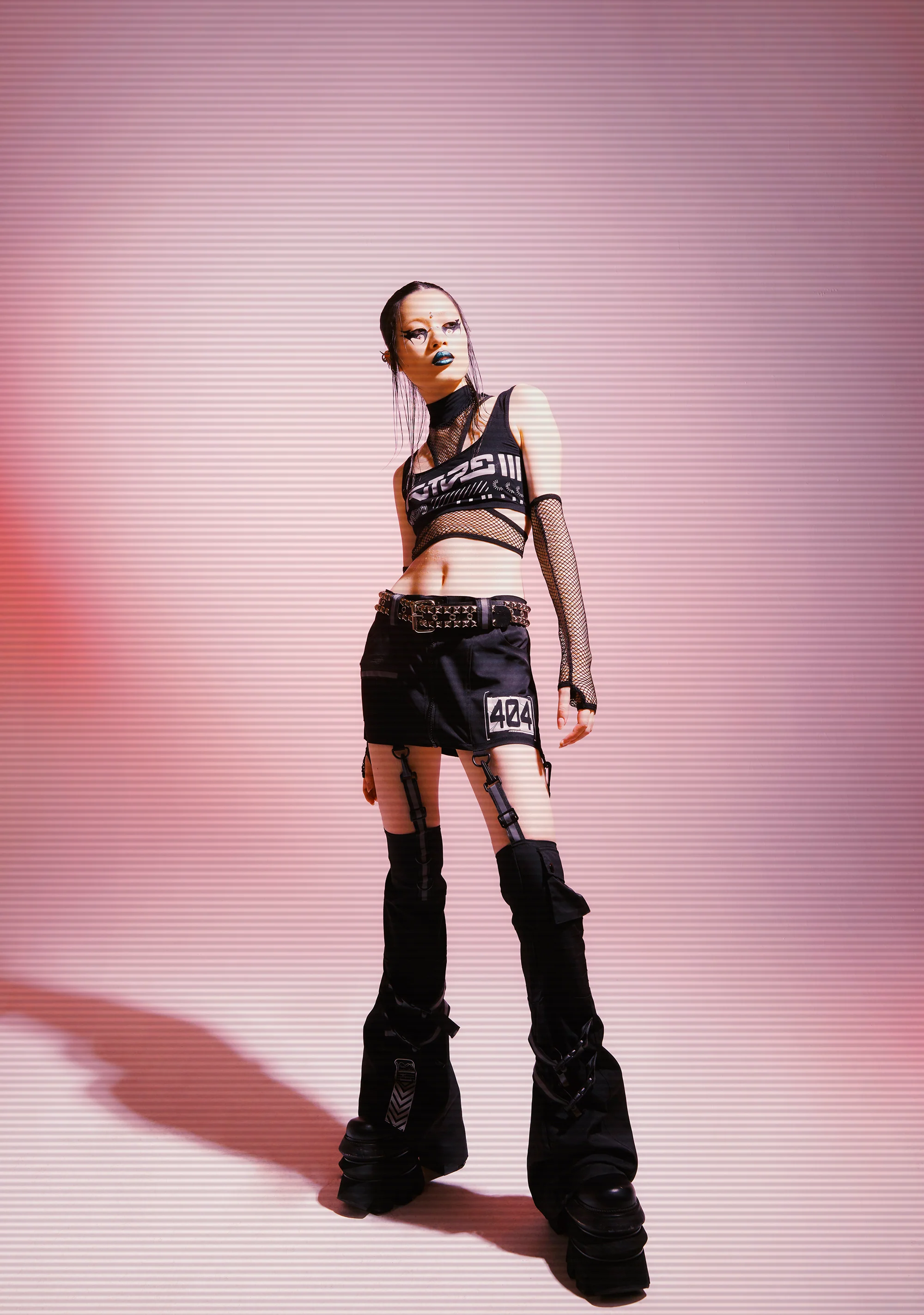 In The Matrix Mini Skirt With Leg Warmers - Image 7