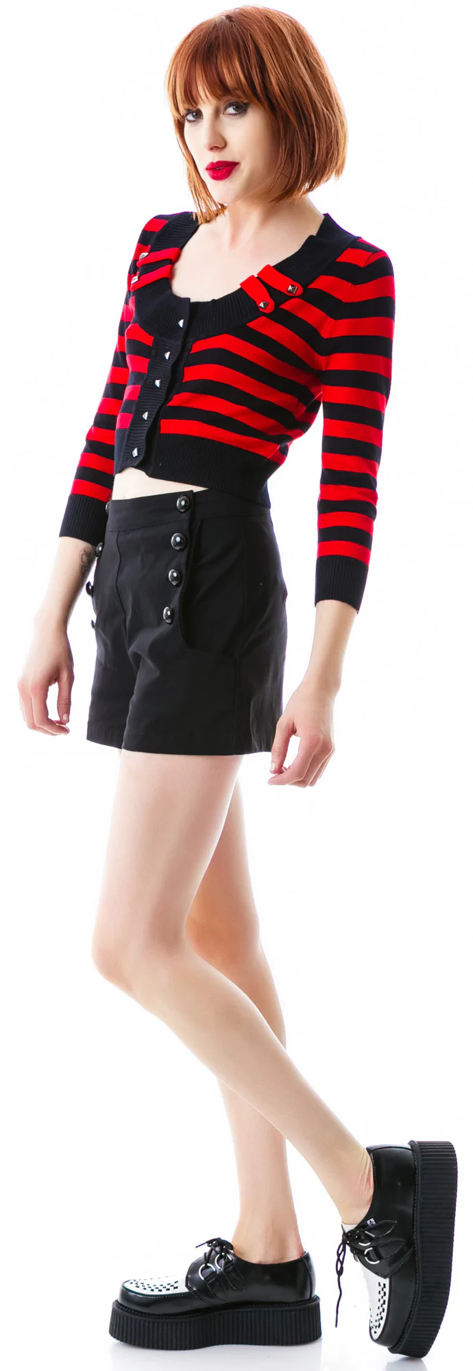 In The Moment Crop Striped Cardigan - Image 3