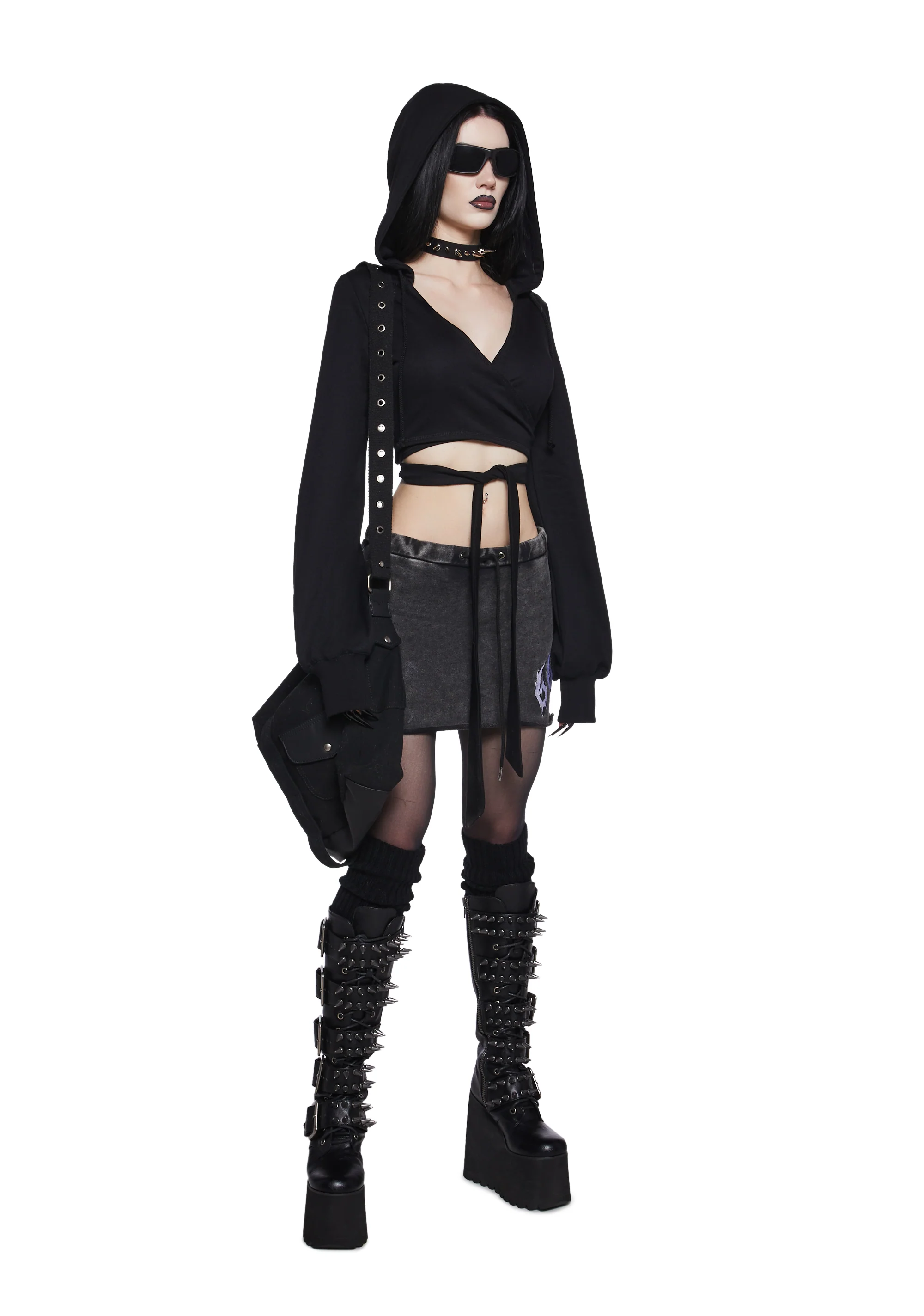 In Your Dark Dreams Wrap Top - Image 2