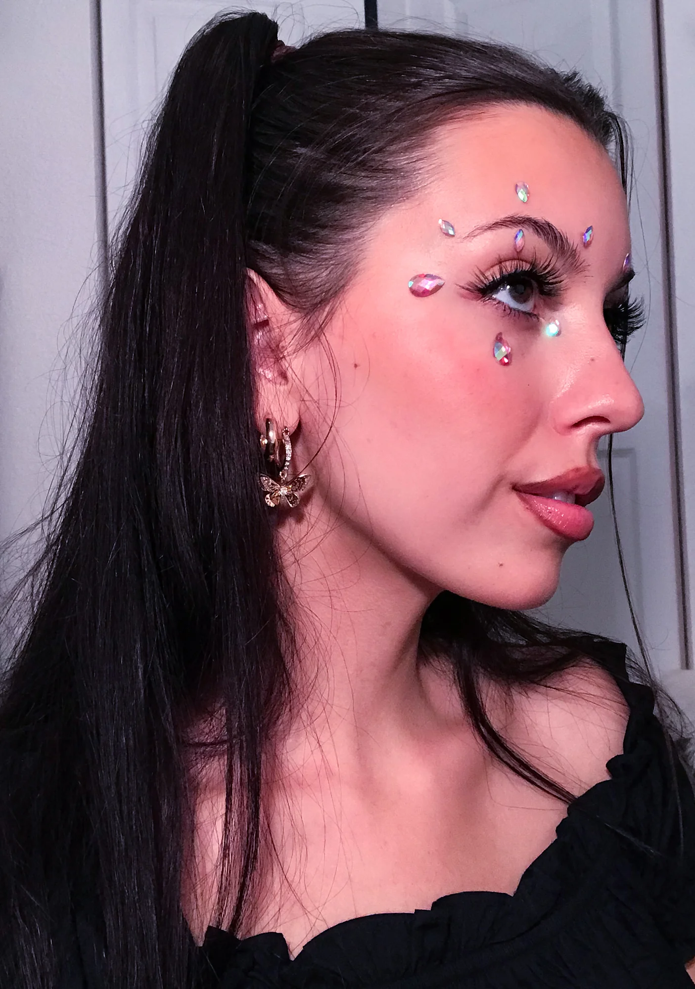 Individual Pink Face Jewels - Image 2