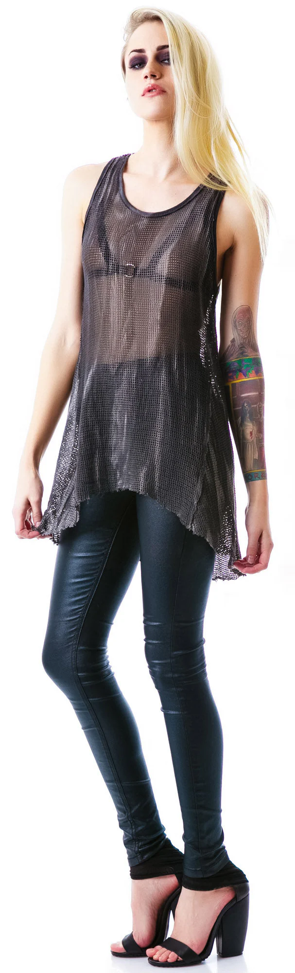 Industrial Mesh Tank - Black - Image 12