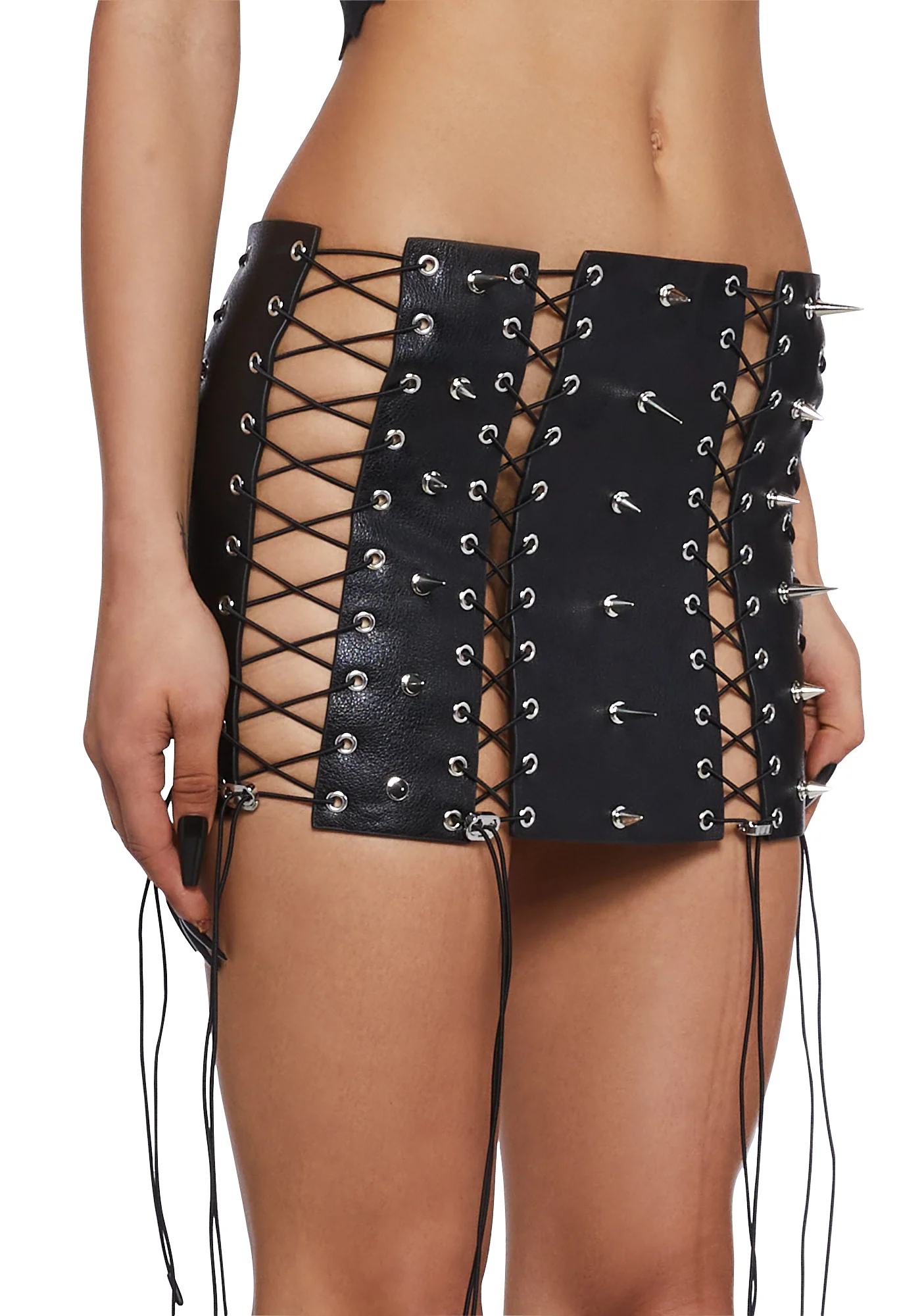 Inferno Lace-Up Mini Skirt - Image 5