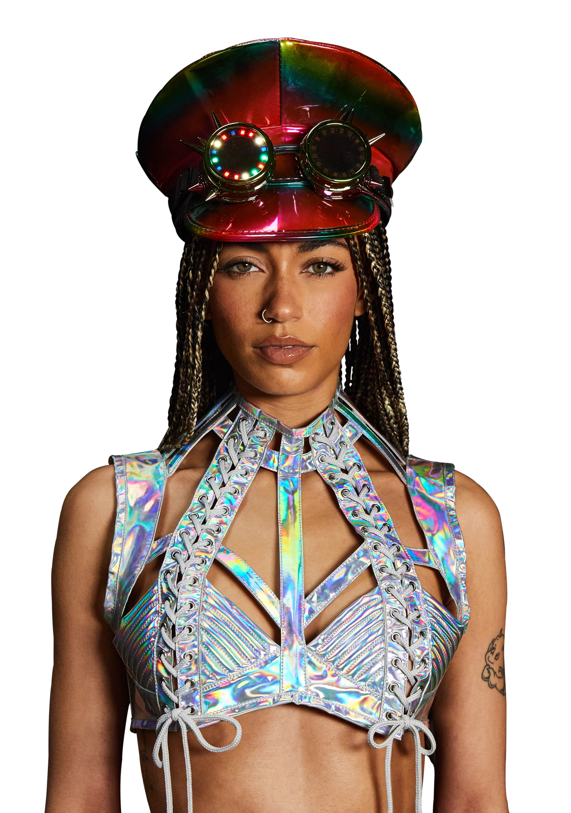 Infinite Illusion Light Up Goggle Hat - Rose Gold - Image 2