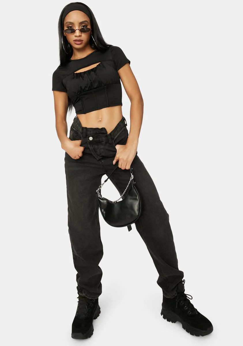 Ink Call Ya Later Corset Bra Crop Top - Image 3