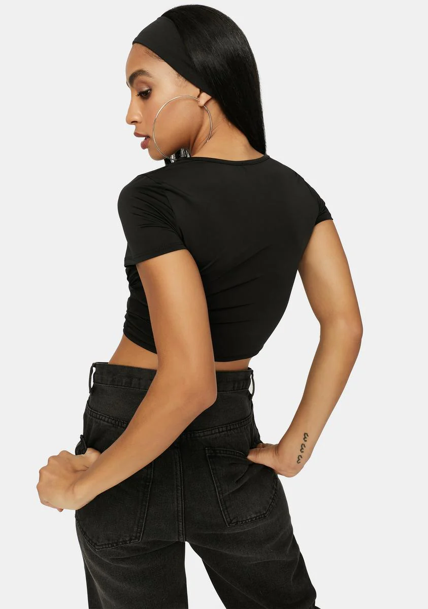 Ink Call Ya Later Corset Bra Crop Top - Image 4