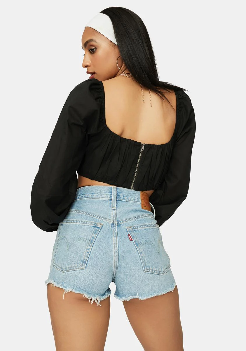 Ink Charismatic Cheer Puff Crop Top - Image 4