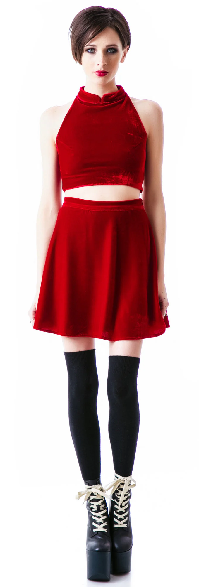 Innocent Crop Top - Red - Image 8