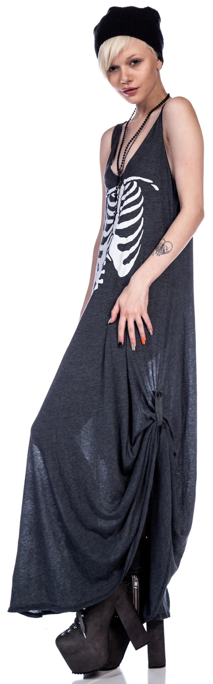 Inside Out Grunge Maxi Dress - Image 7