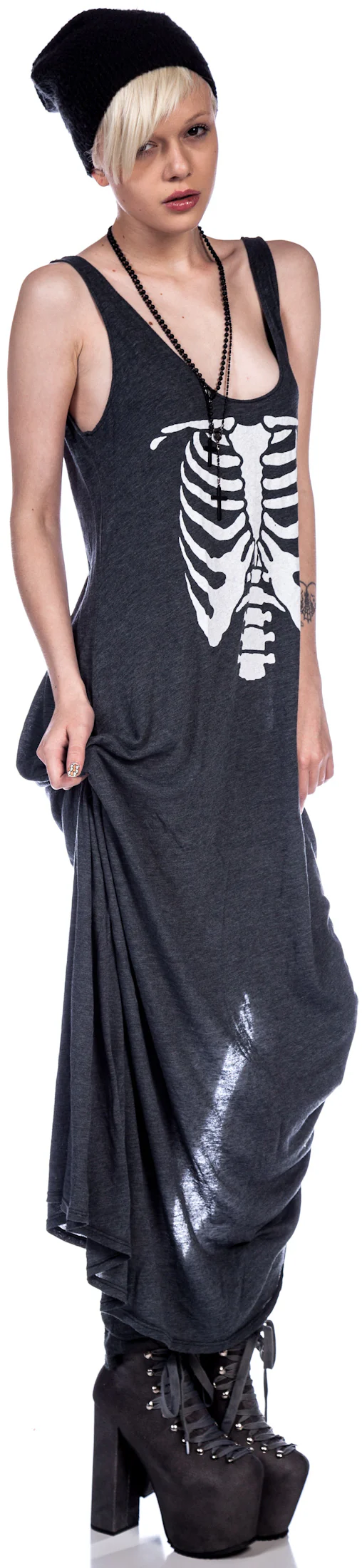 Inside Out Grunge Maxi Dress - Image 9