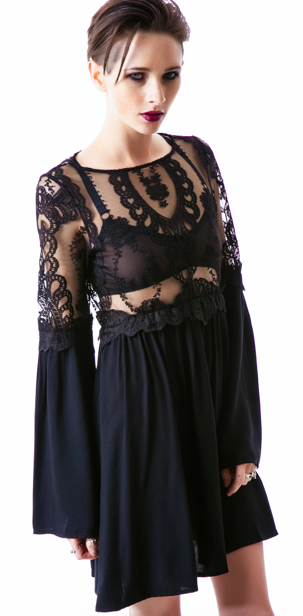 Isabella Dress - Black - Image 6