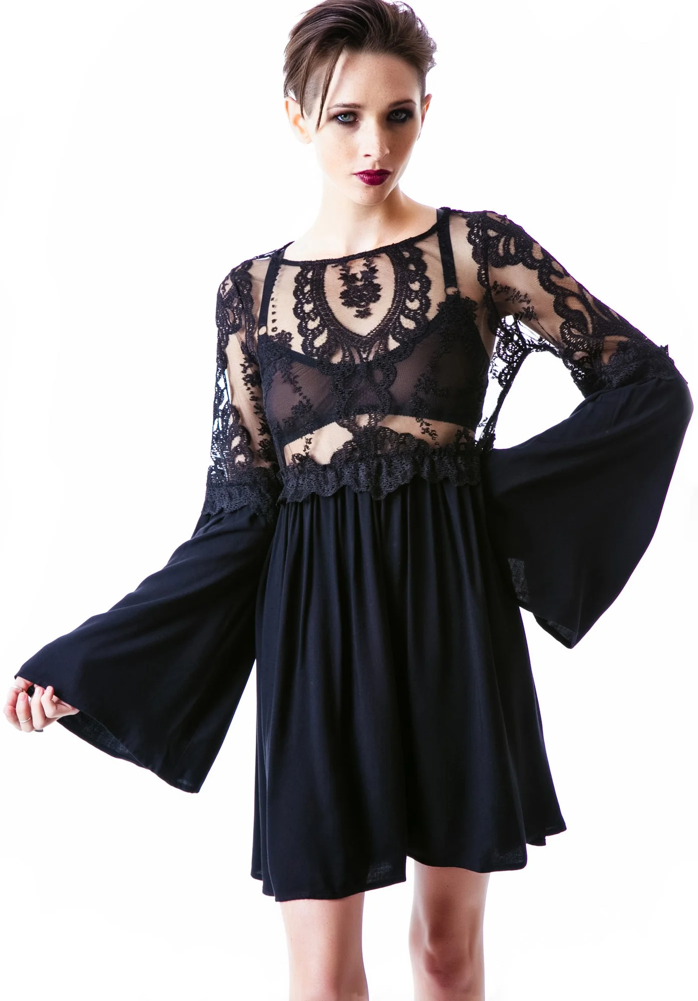 Isabella Dress - Black - Image 8