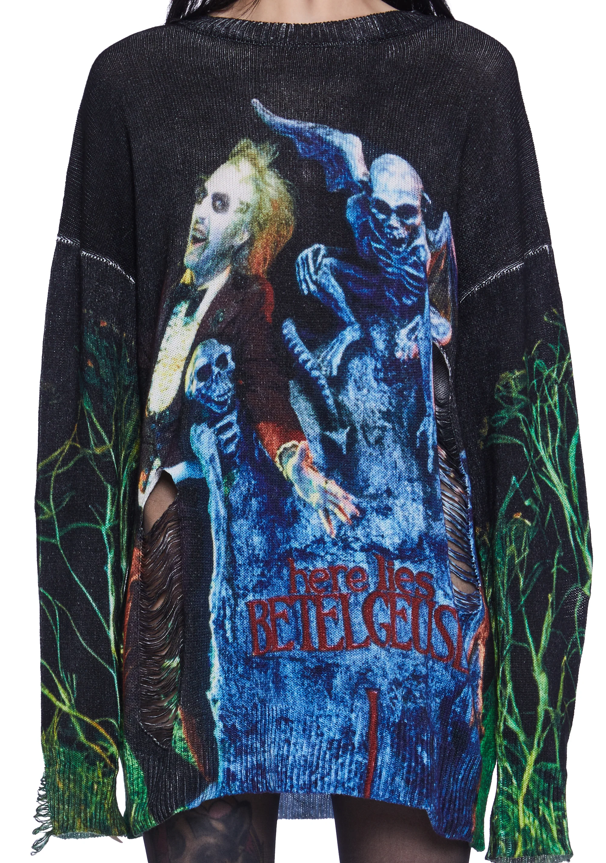 It’s Showtime Distressed Sweater - Image 5