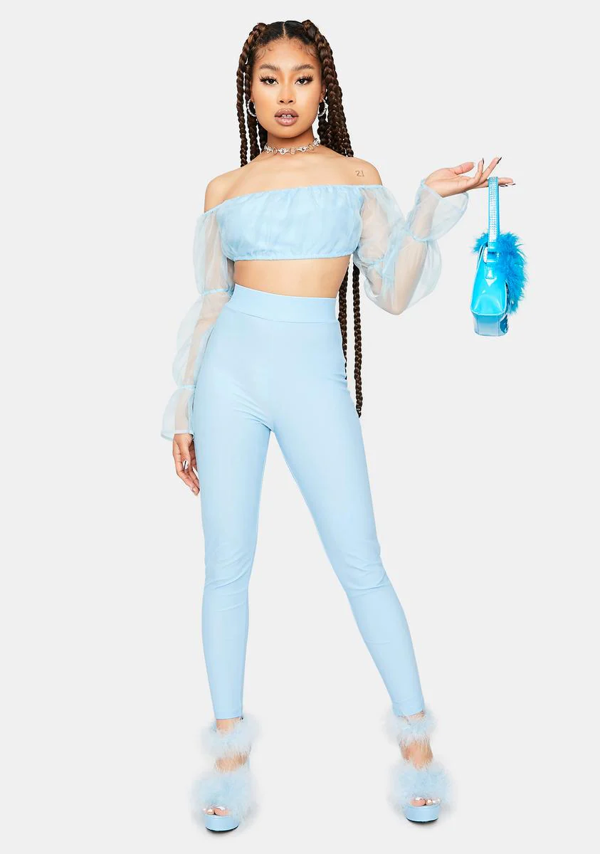 It's A Serve Organza Top And Leggings Set - Image 2