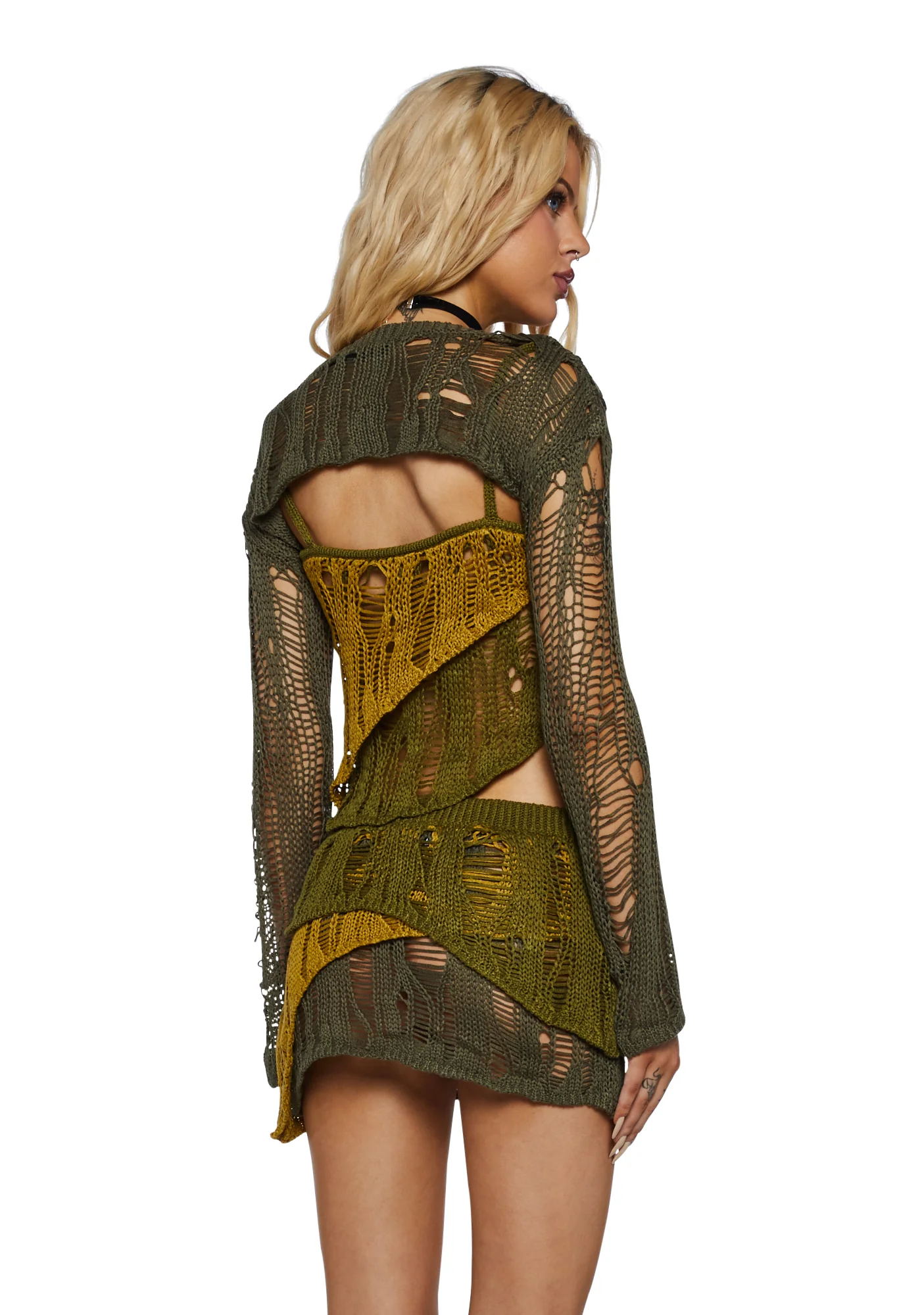 Ivy Layered Ladder Knit Top - Image 4