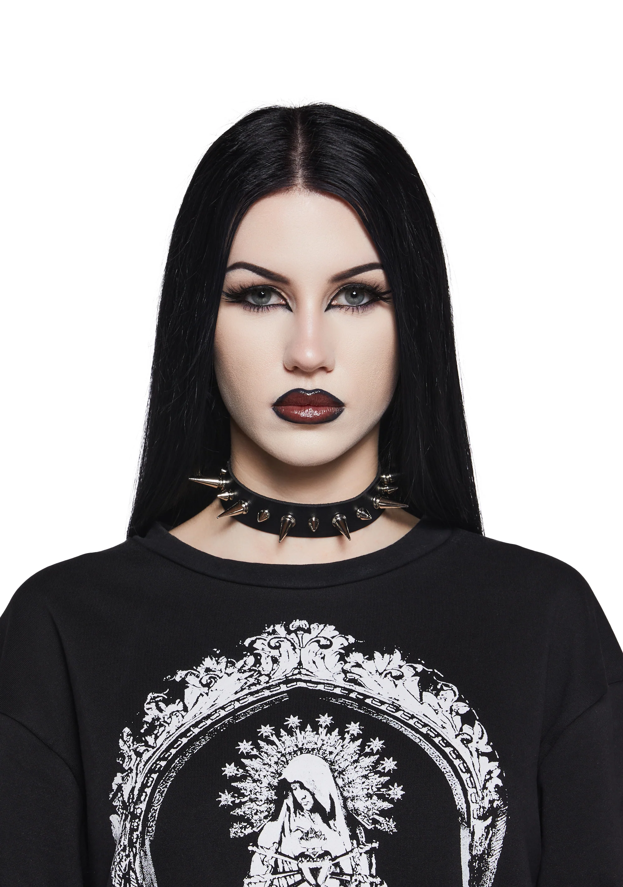 Jagged Edges Spiked Choker - Image 2
