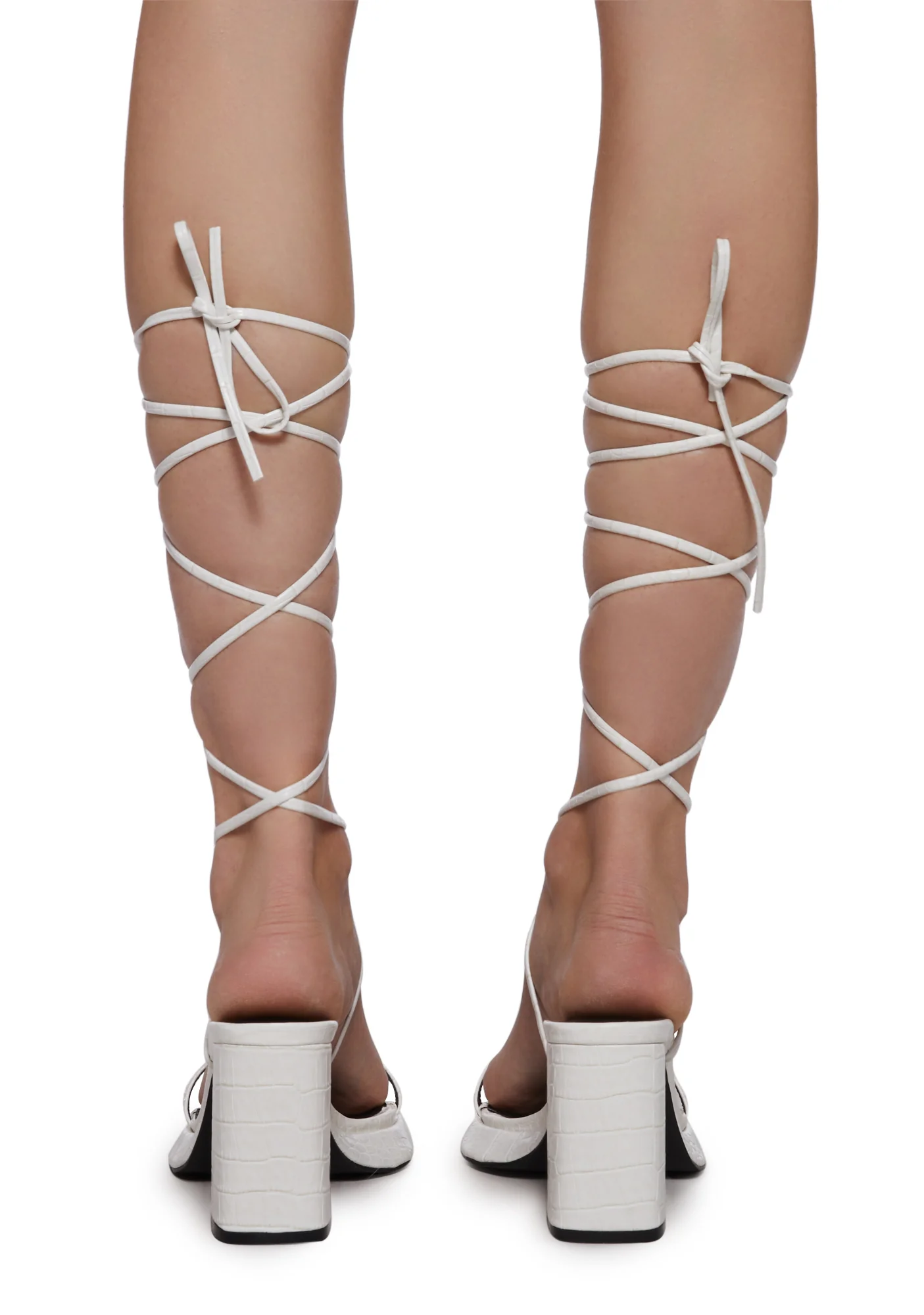 Jaipur Block Heels- White - Image 3