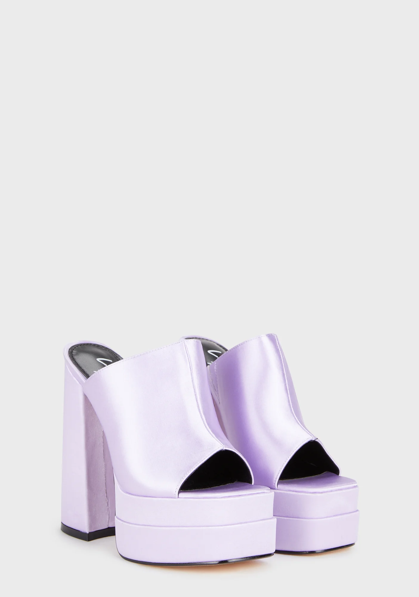 Jayra Peep Toe Heels - Lilac - Image 3