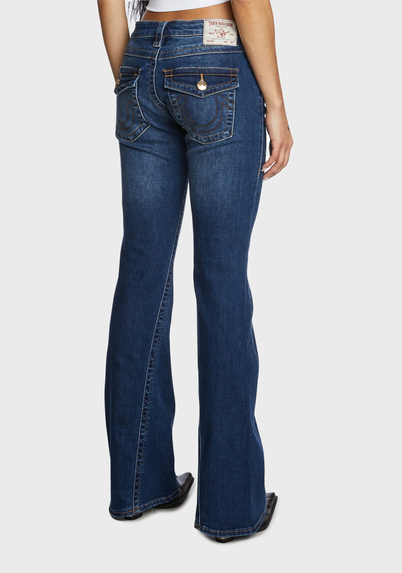 Joey Low Rise Flare Jeans - Image 4
