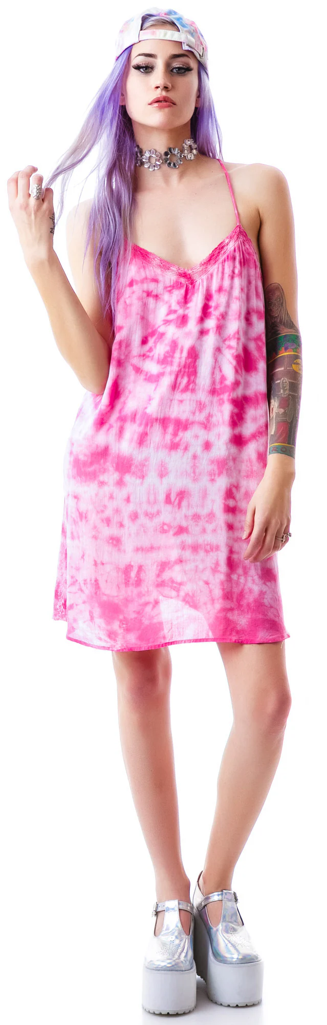 Joplin Tie Dye Slip Dress - Image 5