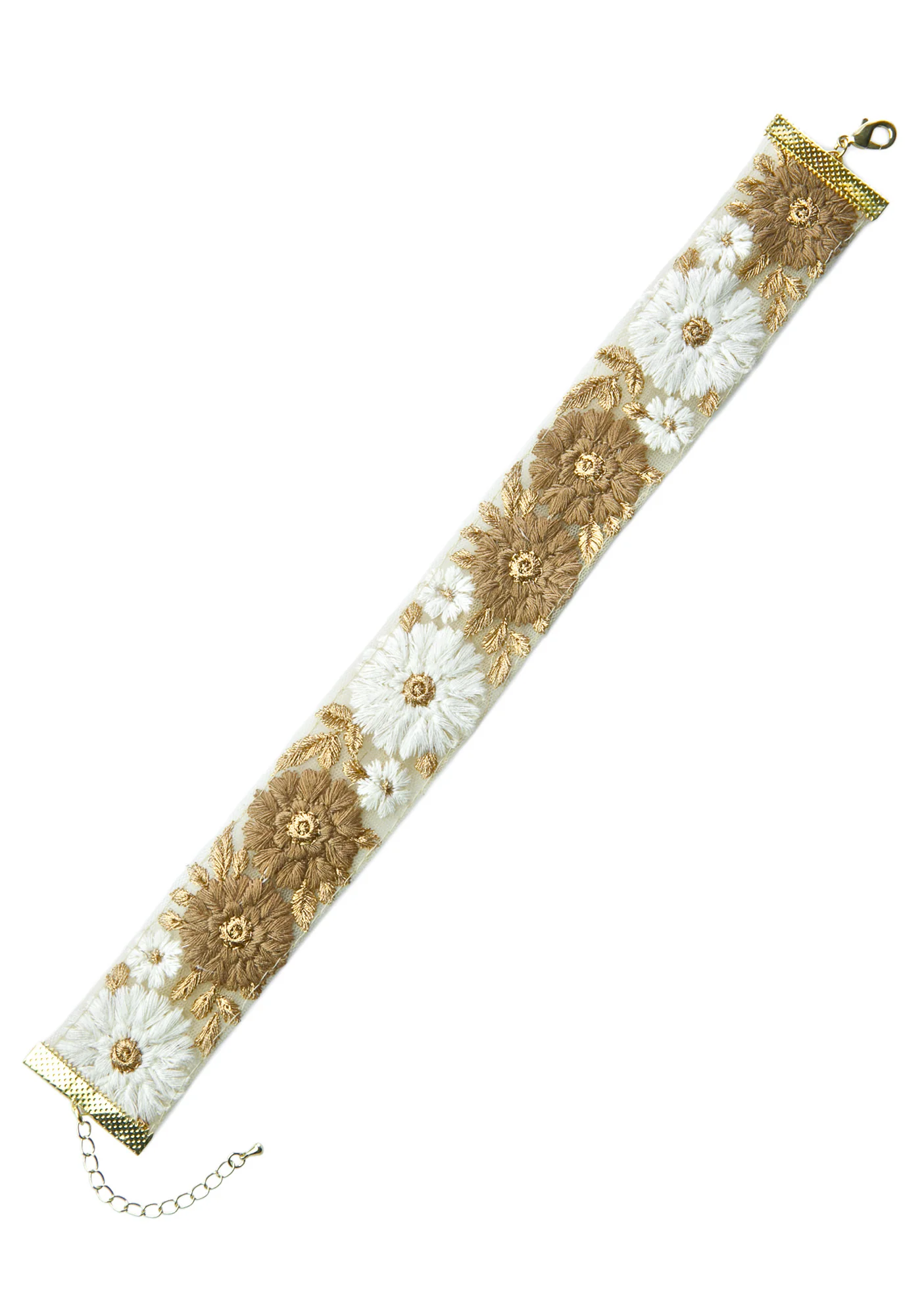 Josephine Embroidered Floral Choker - Image 2