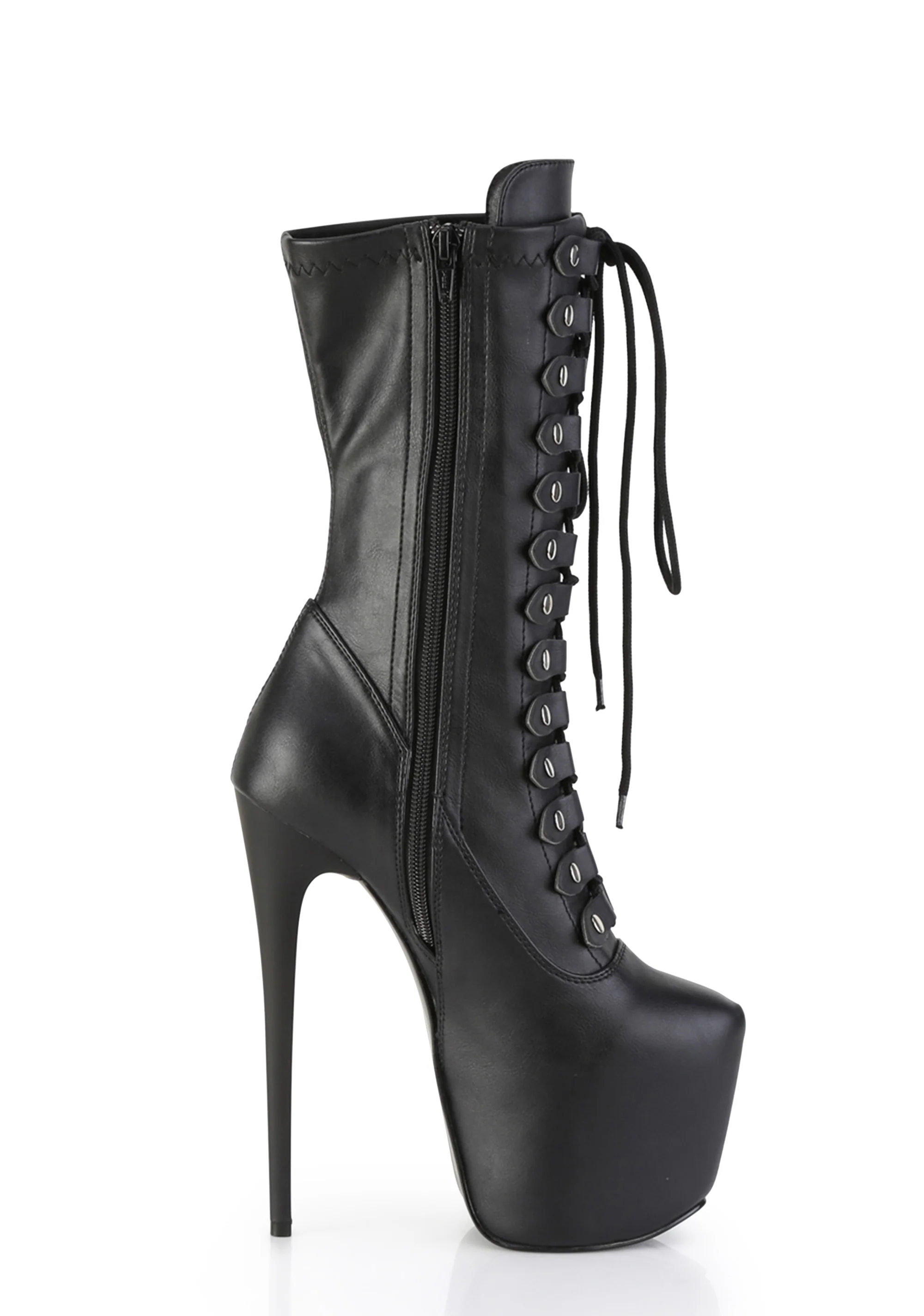 Jubilant-1048 Platform Mid-Calf Boots-Black PU - Image 3