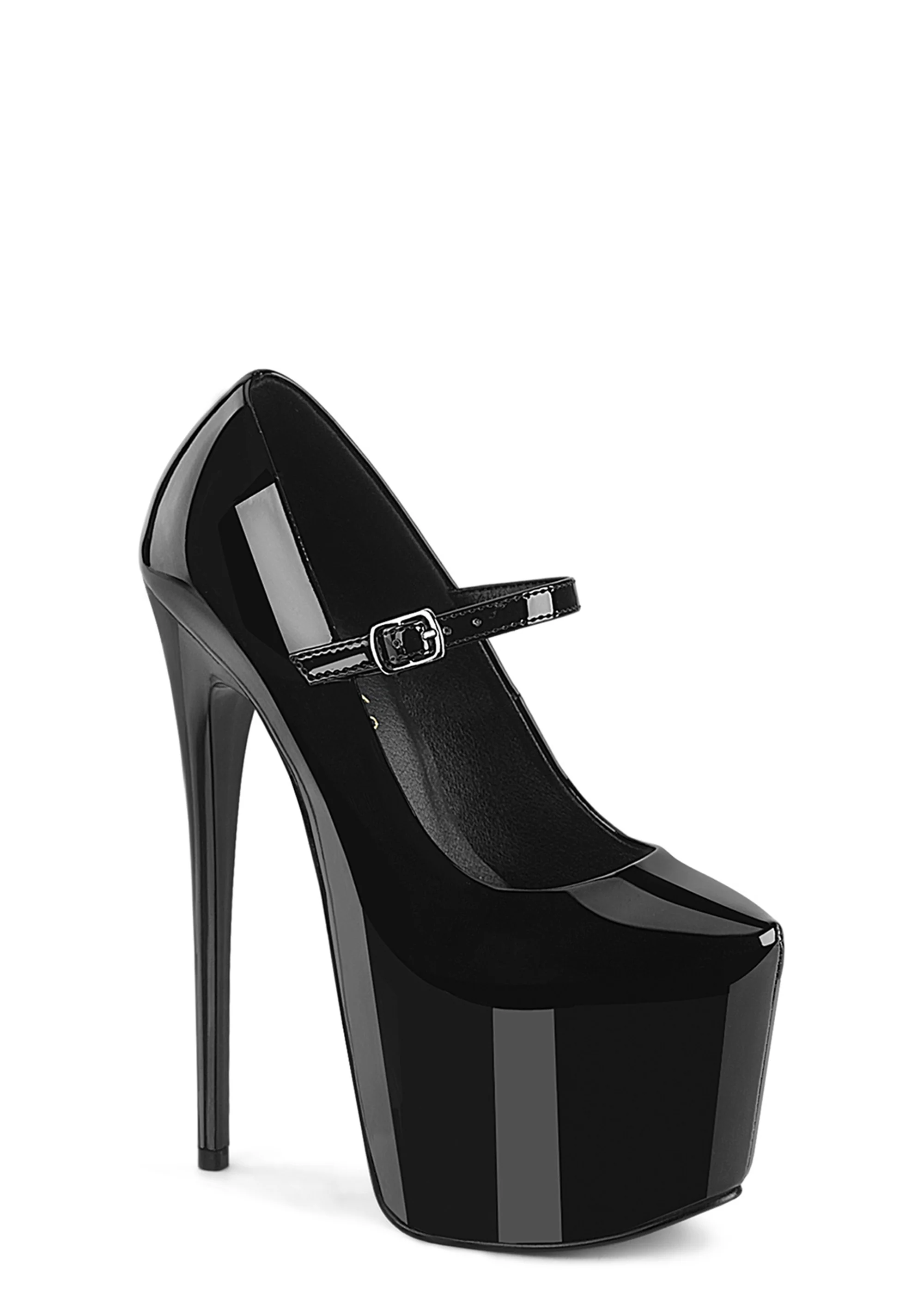 Jubilant-28 Platform Mary Jane Pumps-Black - Image 5