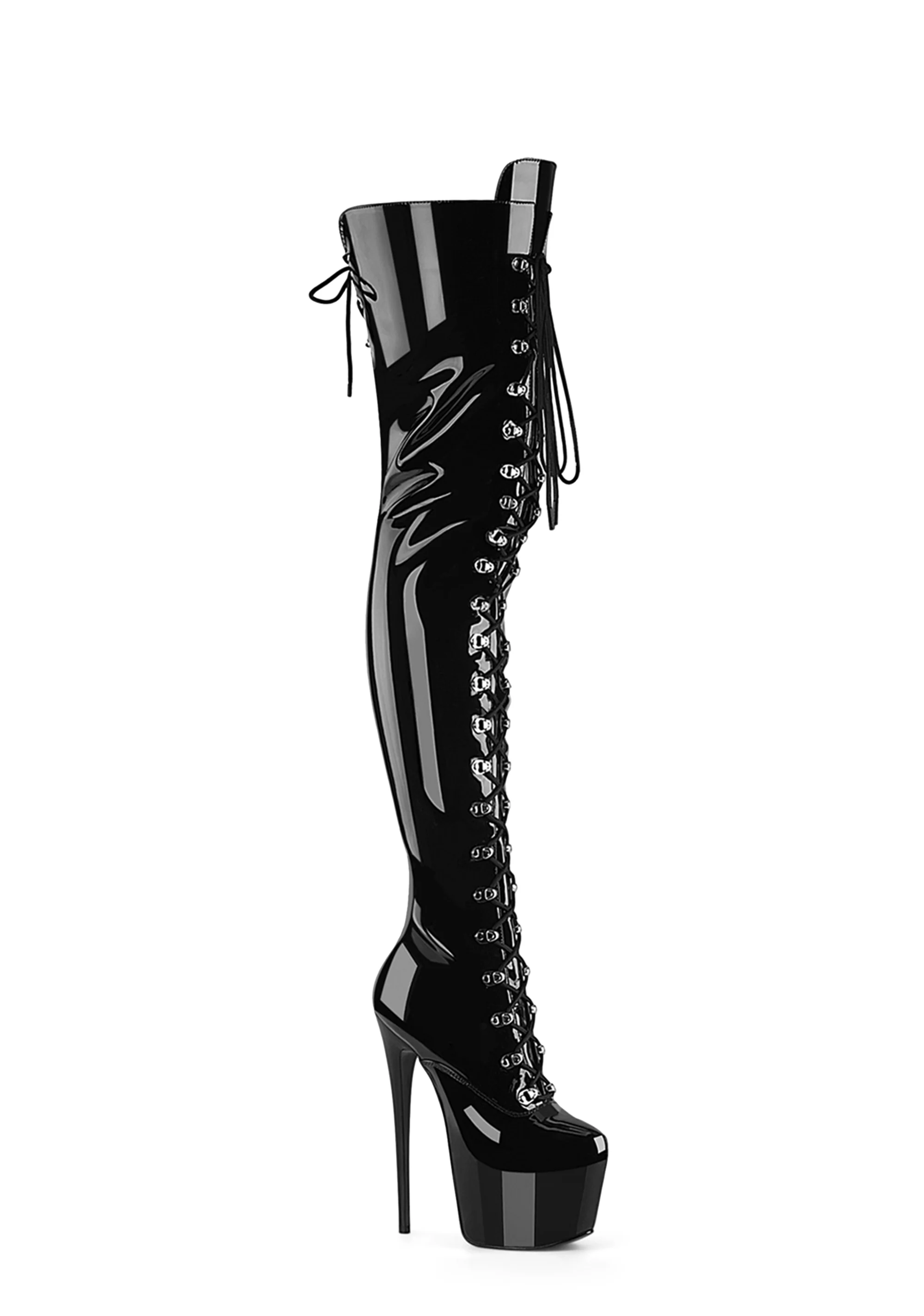 Jubilant-4012 Platform Crotch Boots-Black - Image 5