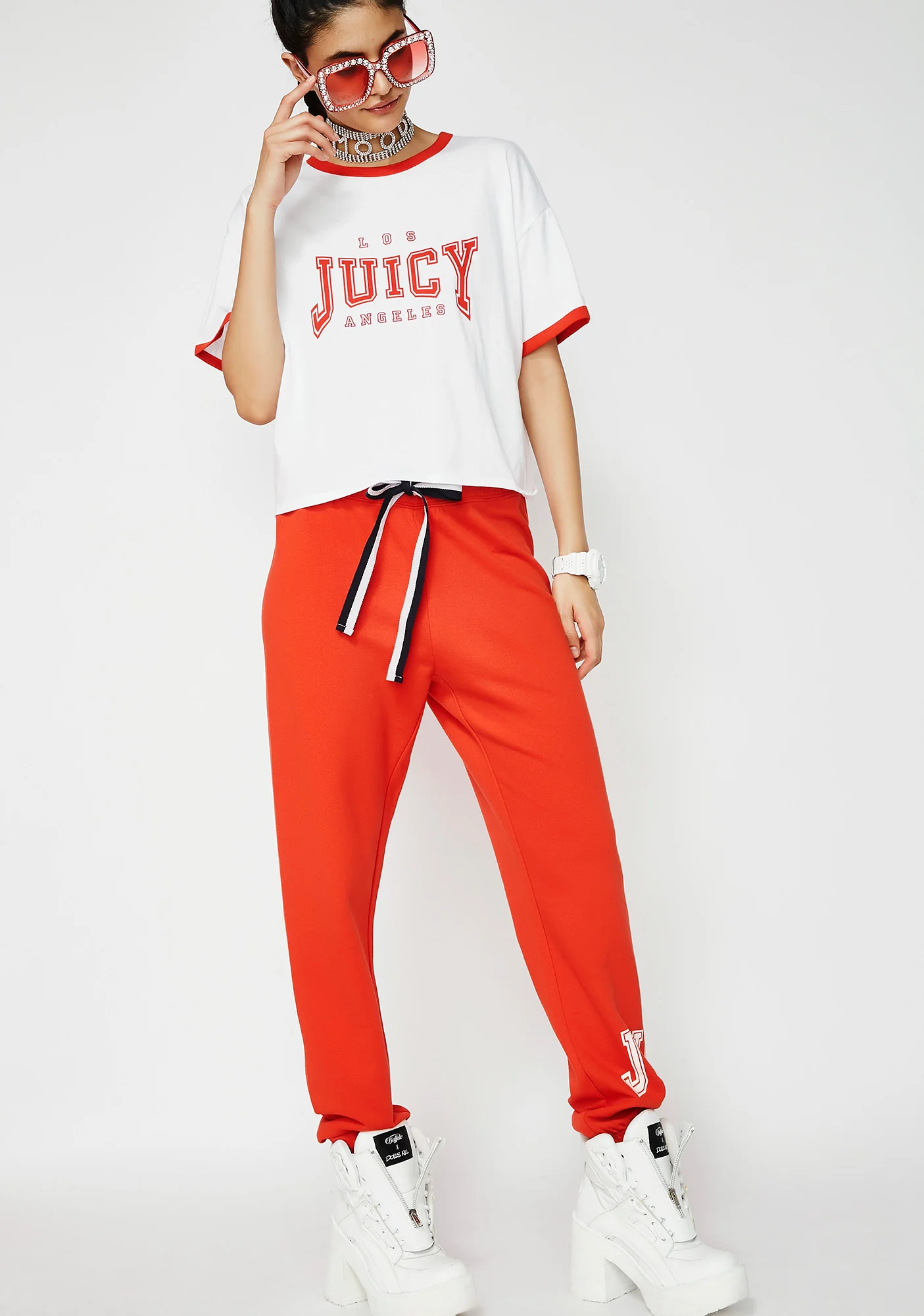 Juicy Mini Logo Terry Pants - Image 2