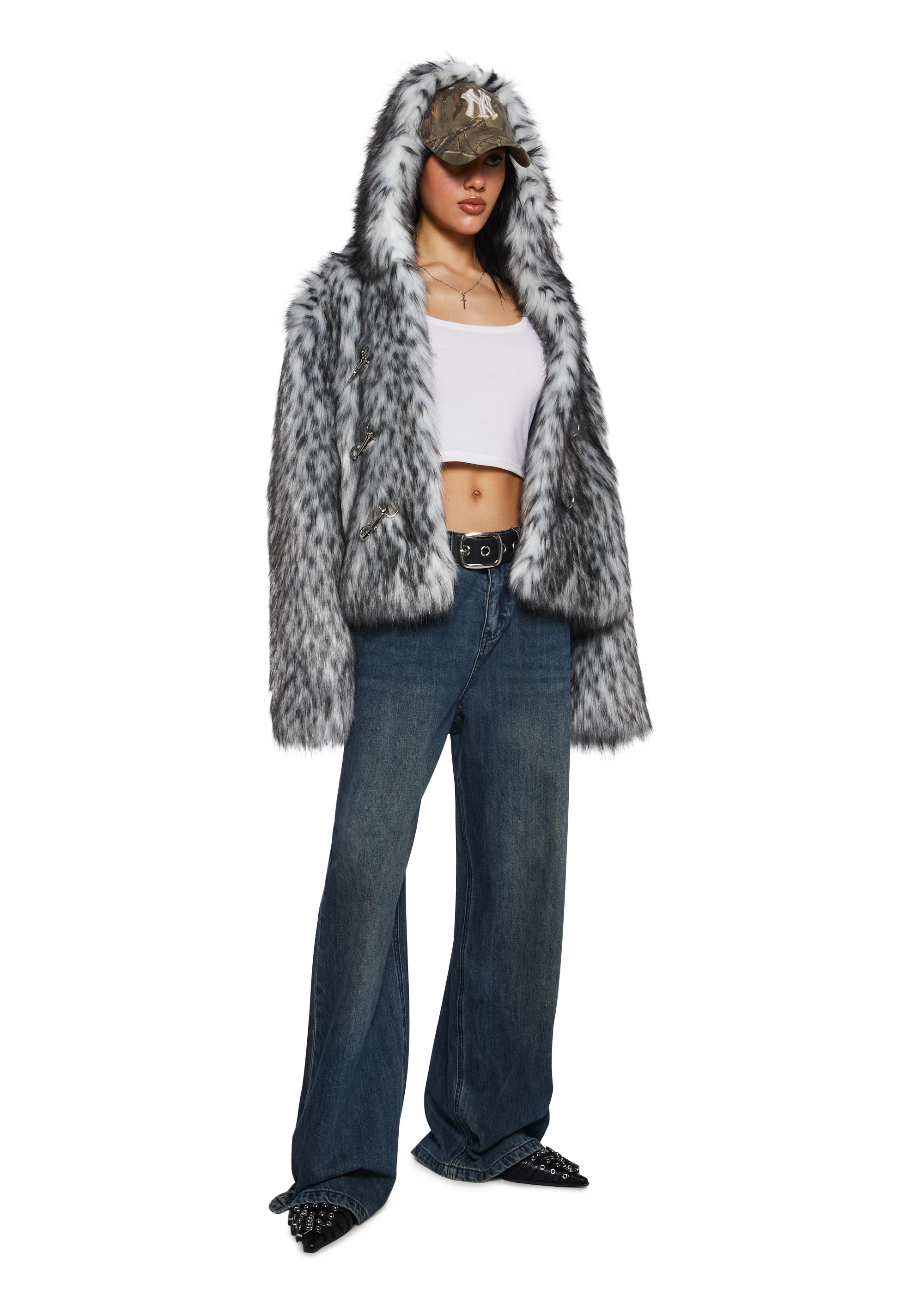 Julia Faux Fur Coat - Image 5