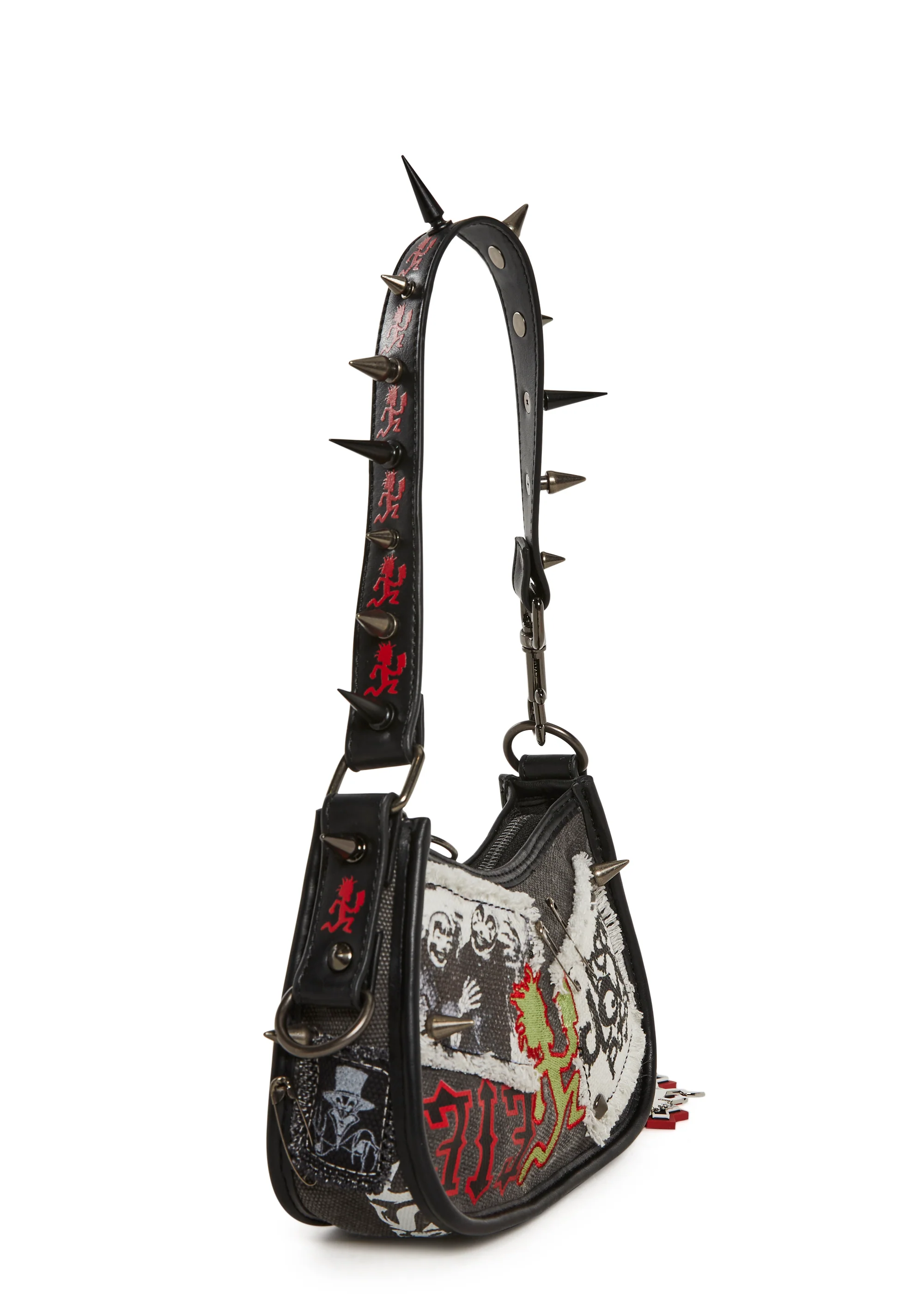 Halls Of Illusions Spiked Shoulder Bag - Image 3