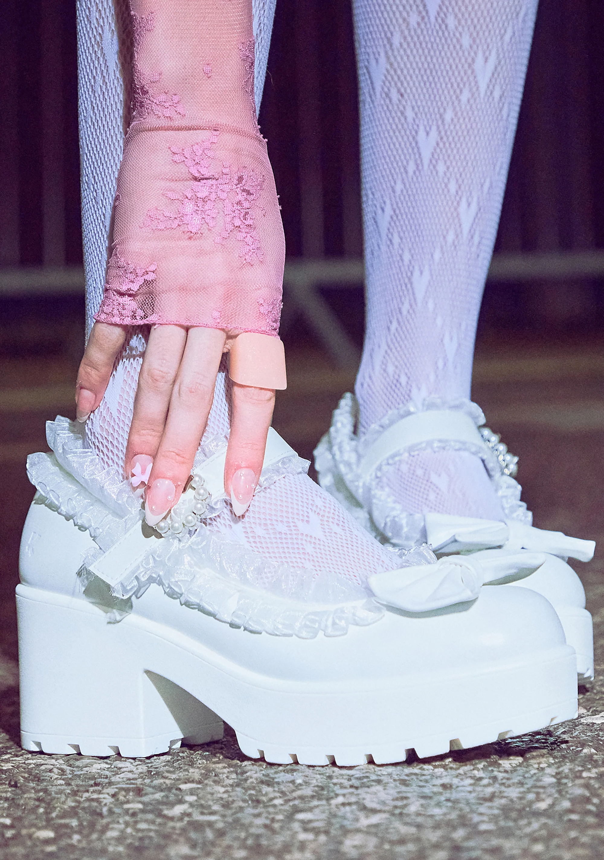 ‘ Porcelain Delights Edition’ Tira Ruffle Mary Janes - Image 8