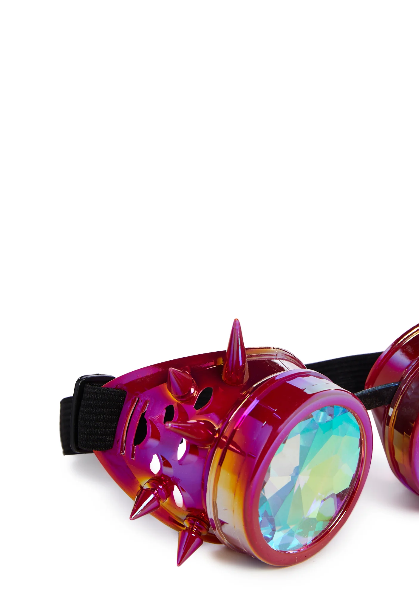 Kaleidoscope Eyes Spiked Goggles - Oil Slick - Image 4