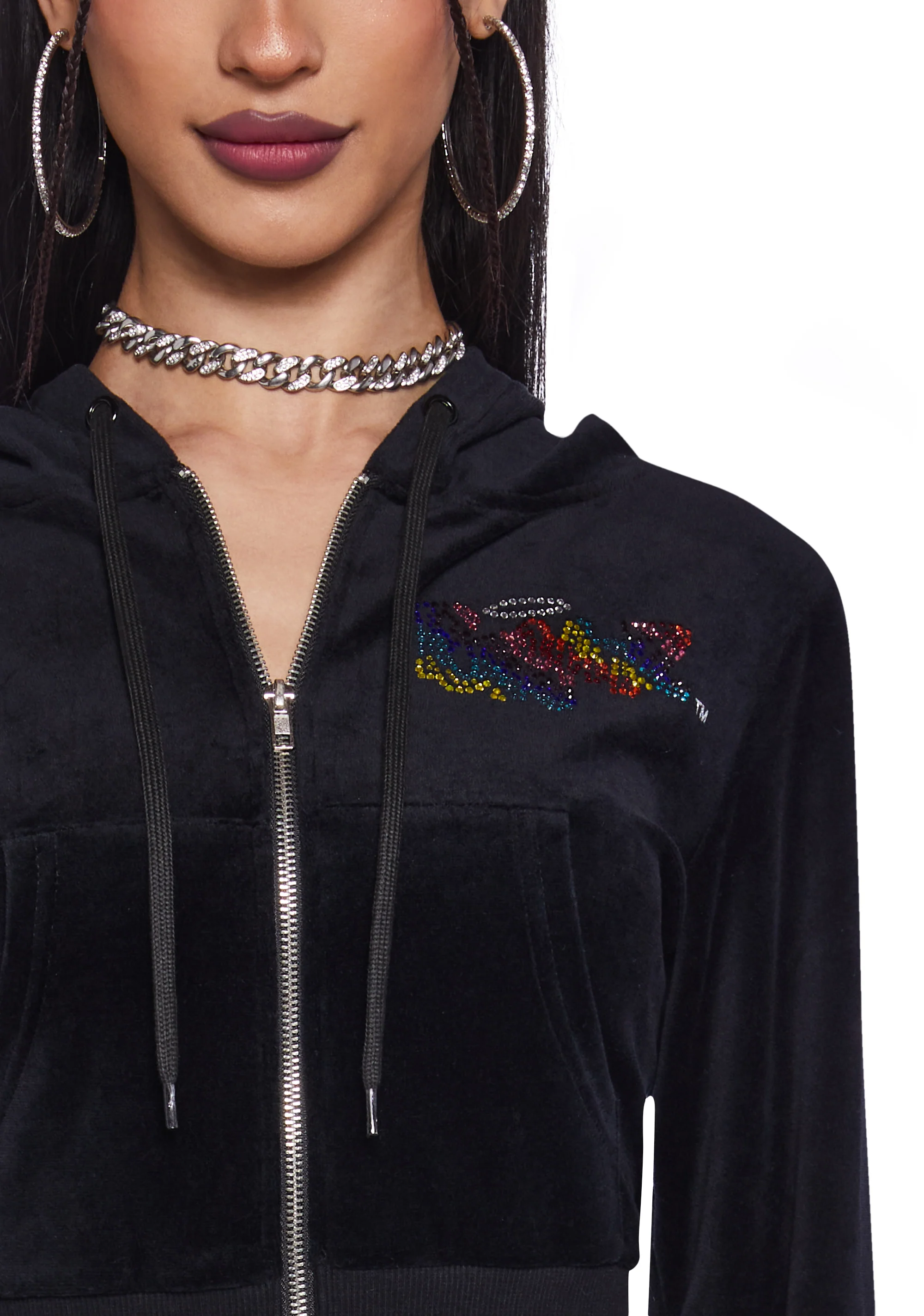 Keep It Glossy Velour Jacket - Rainbow - Image 5