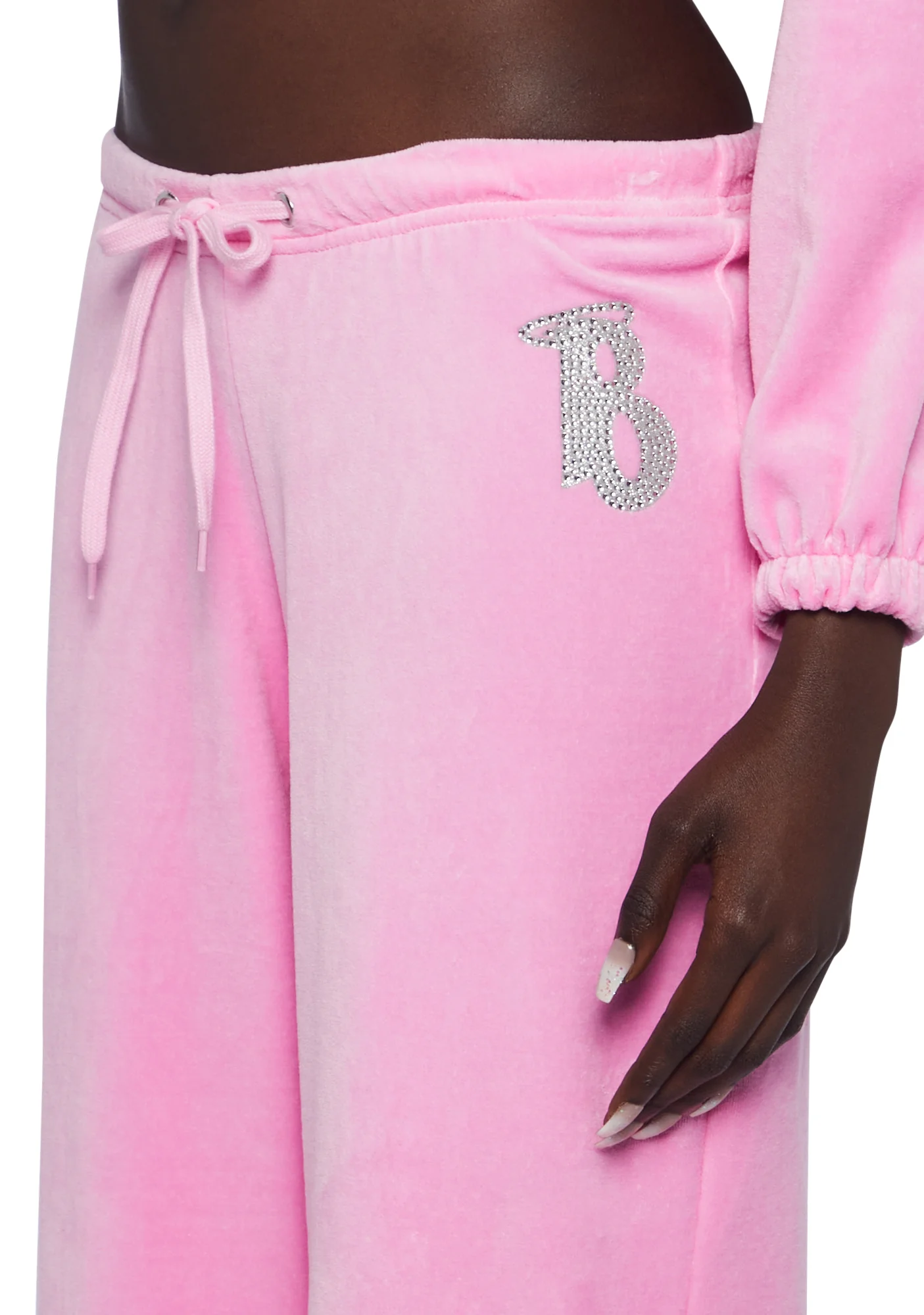Keep It Glossy Velour Sweatpants - Image 6