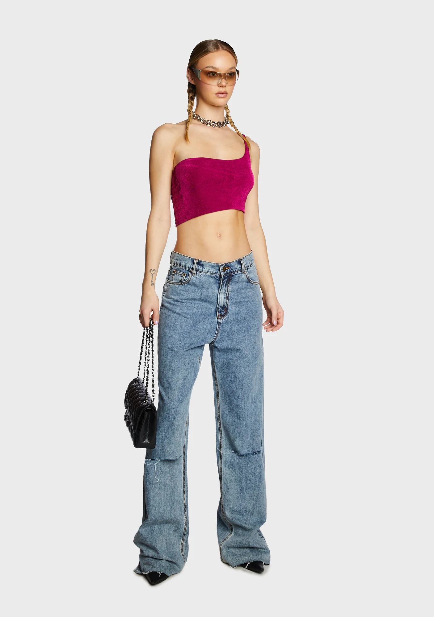 Keep Scrolling Tank Top - Purple - Image 3