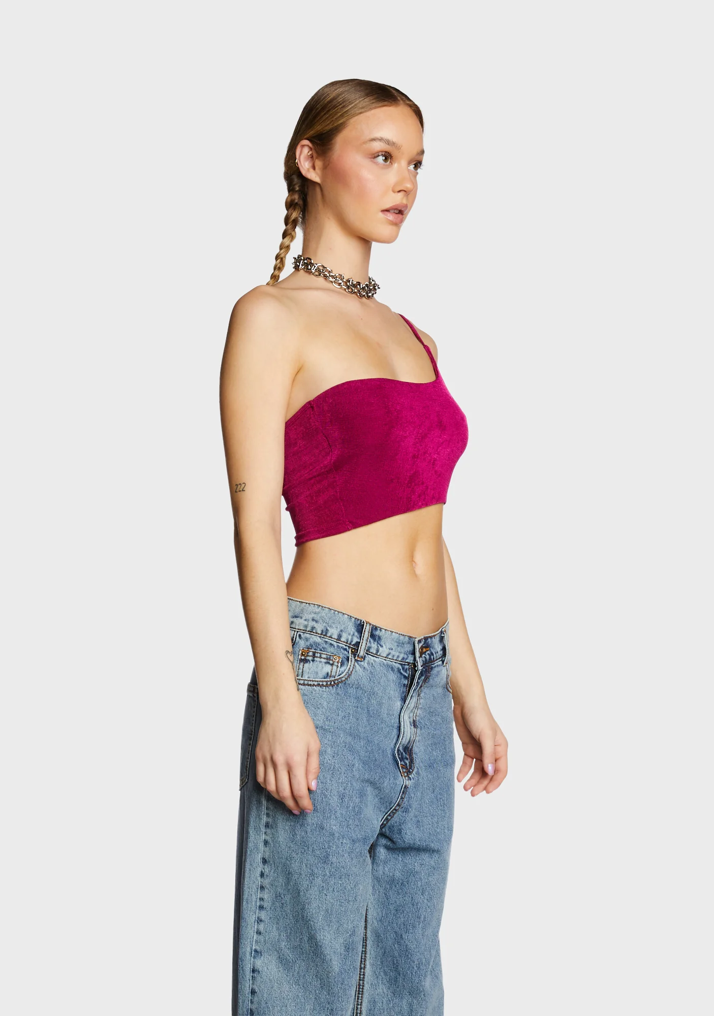 Keep Scrolling Tank Top - Purple - Image 4
