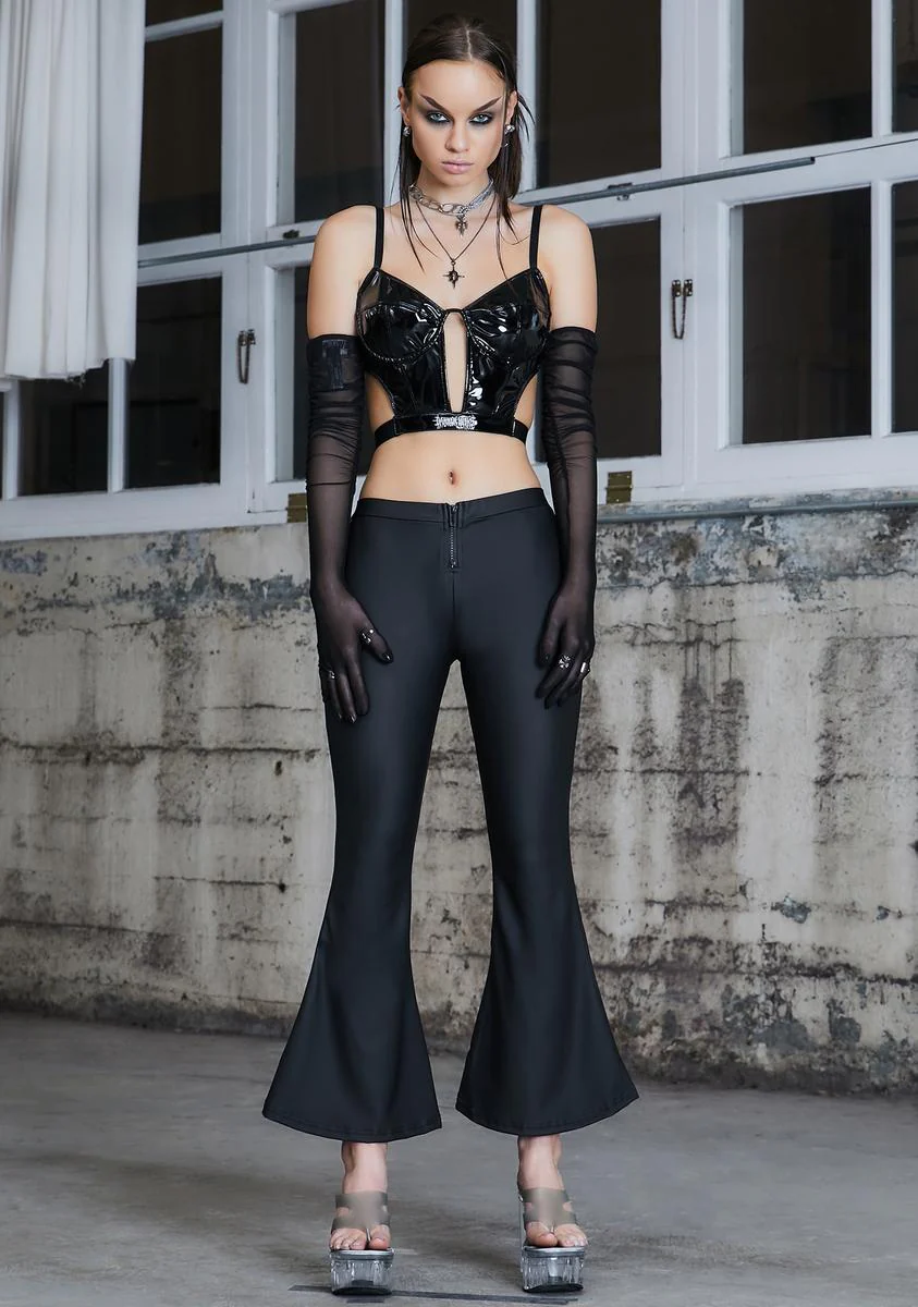 Kickdrum Patent Corset Bra Top - Image 3