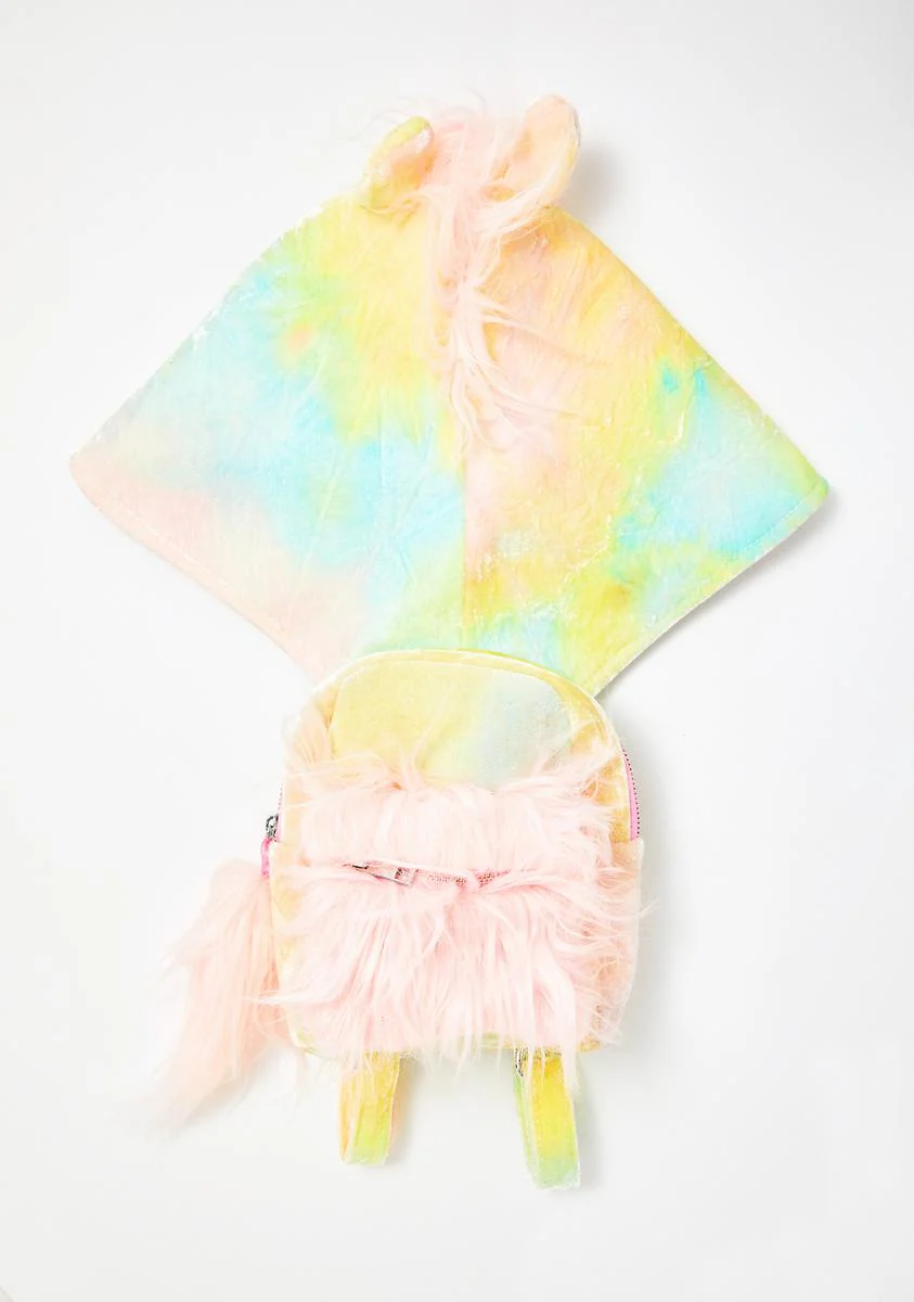 Kids Part Time Unicorn Hooded Backpack - Image 2