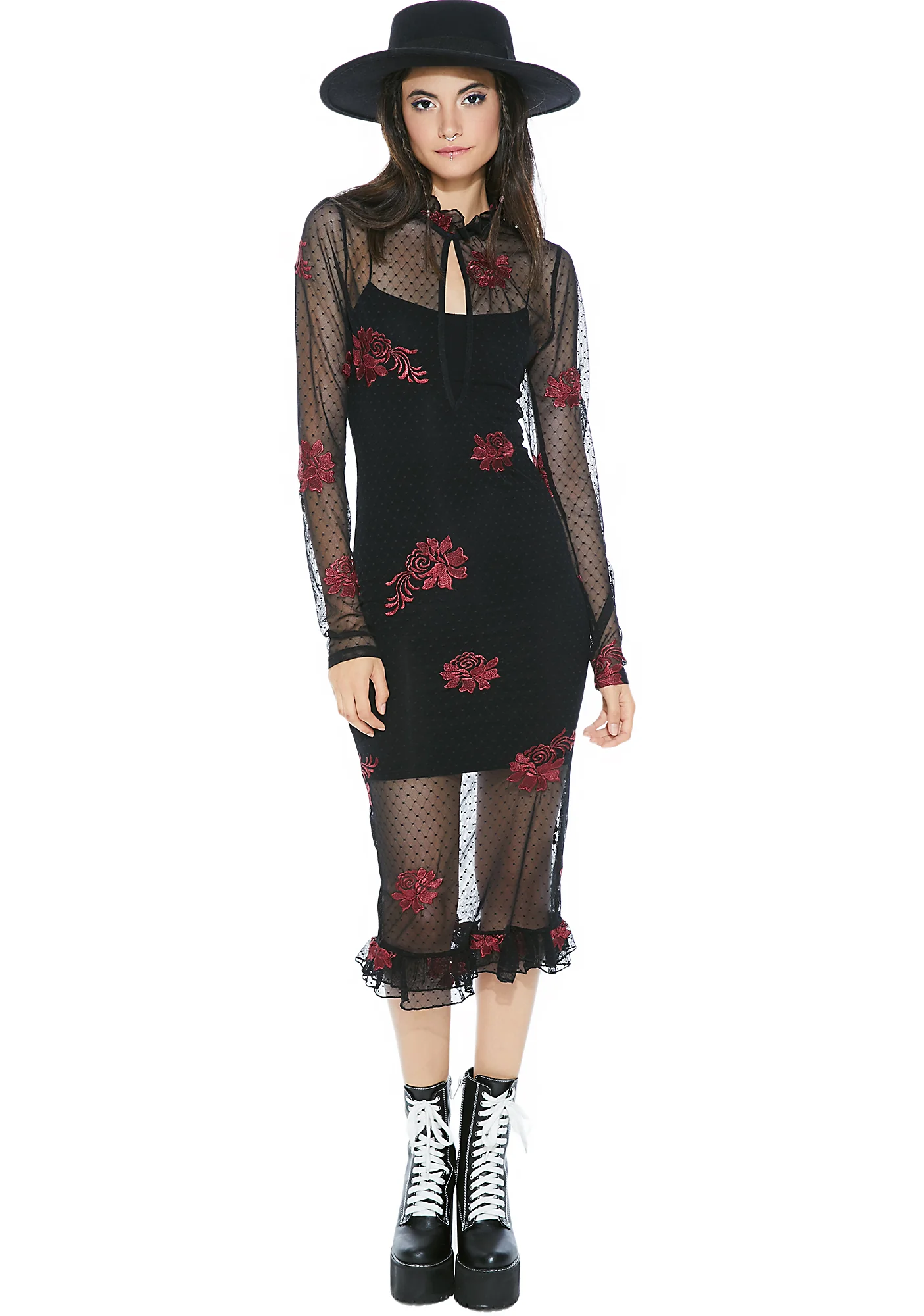 Kill 'Em With Kindness Mesh Dress - Image 4
