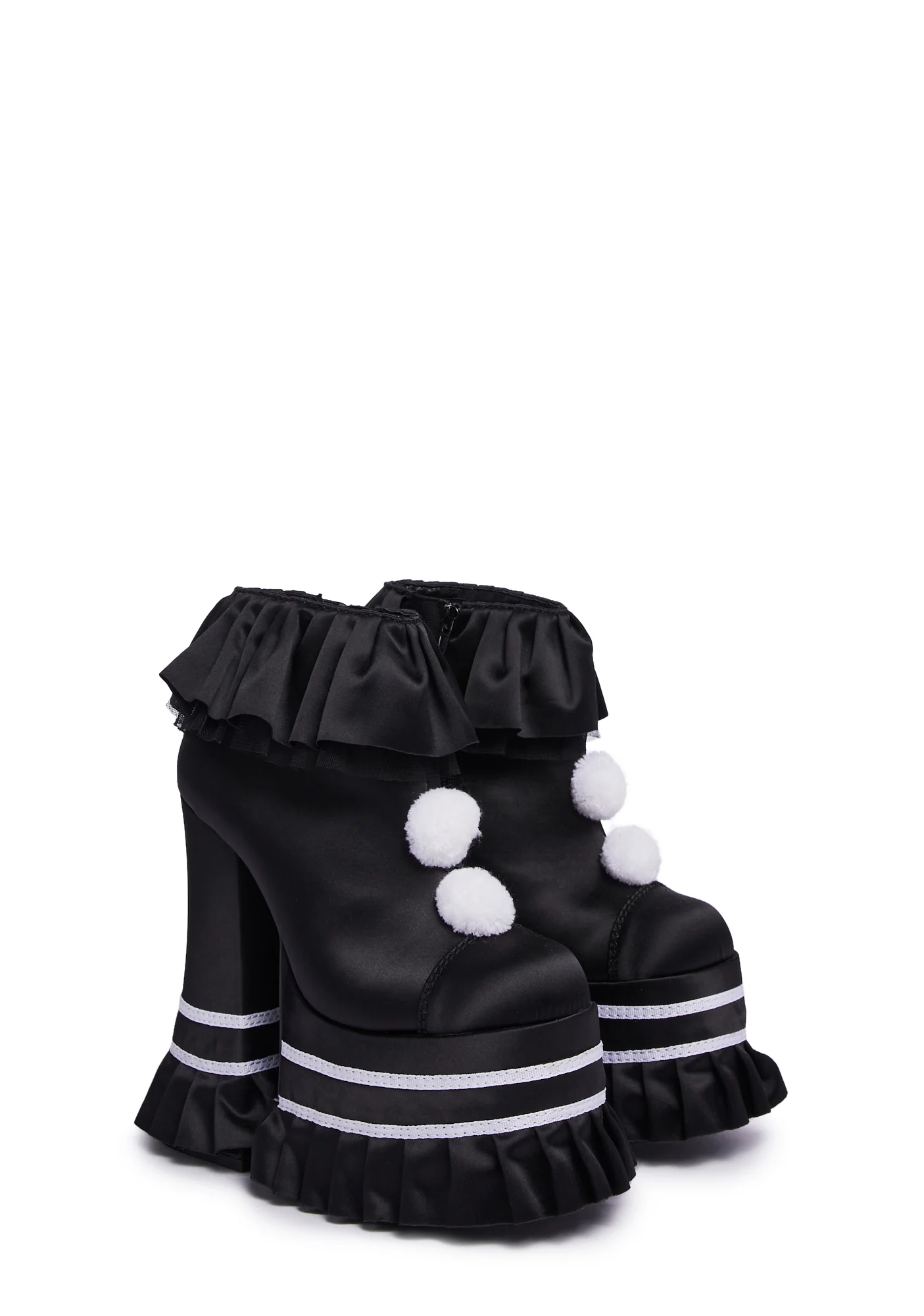 Killer Clown Platform Booties - Black - Image 3