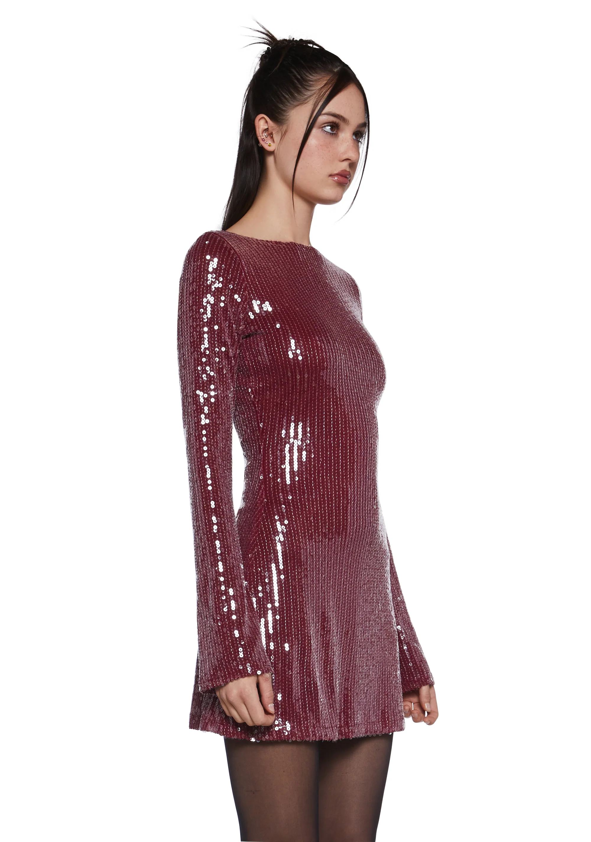 Kimberly Sequin Mini Dress - Image 3