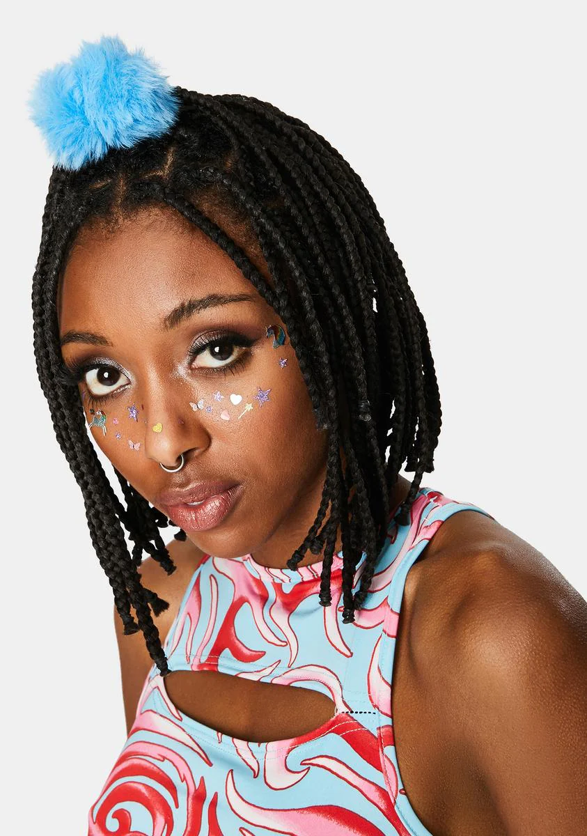 Kiss Me Hello Pom Pom Hair Tie - Image 2