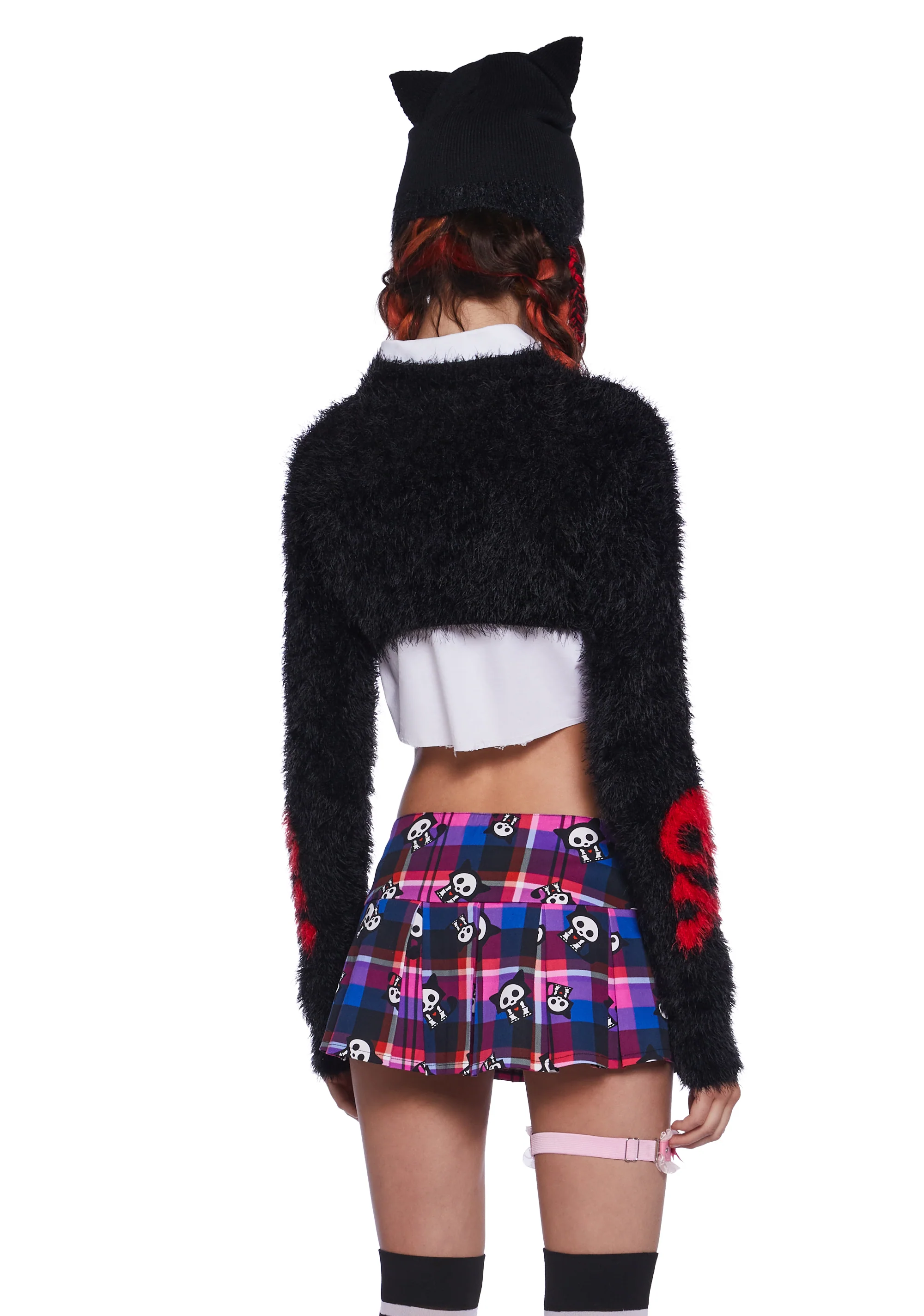 Kit Fuzzy Cropped Cardigan - Image 4