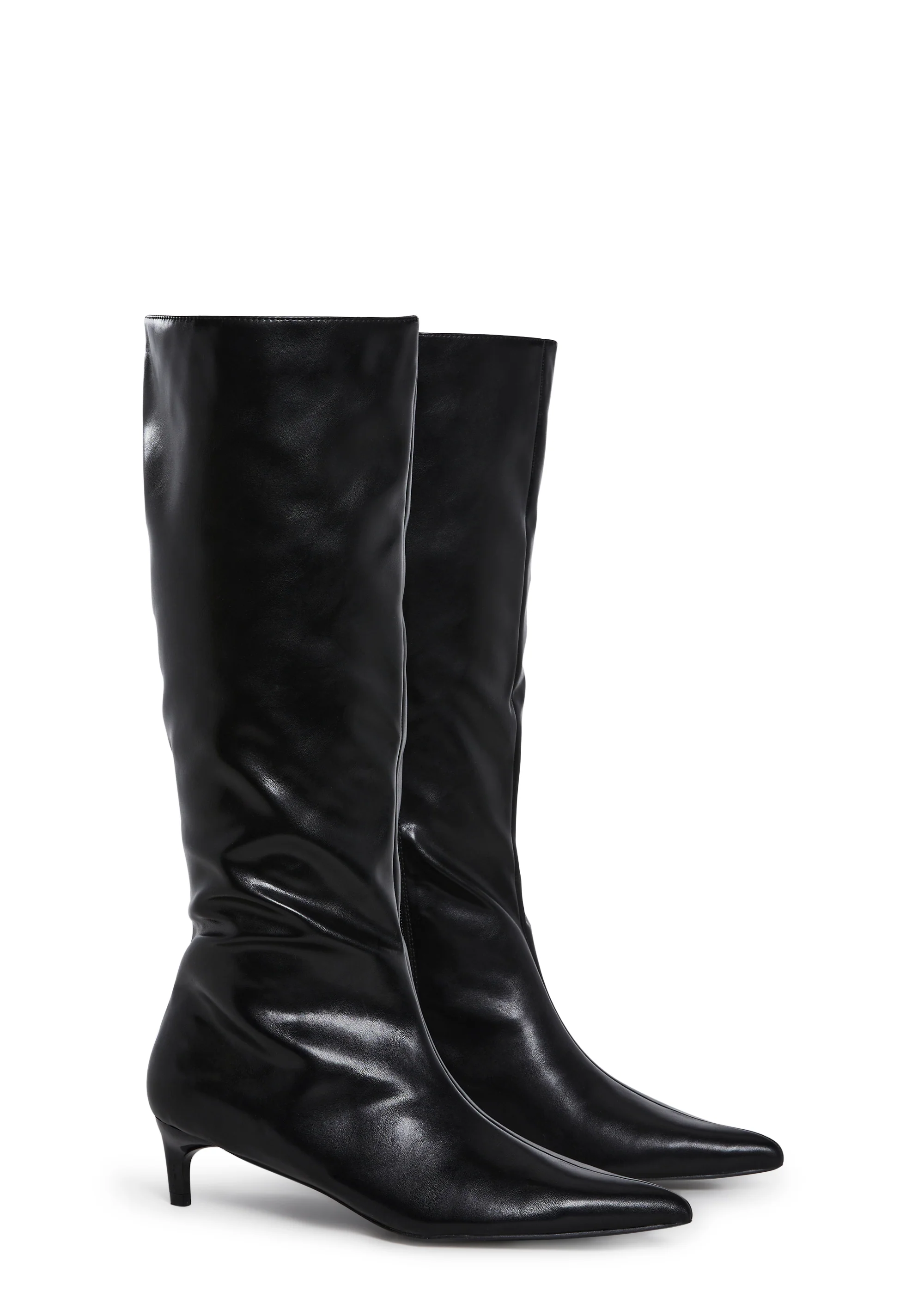Elegant Tactics Knee High Boots - Black - Image 3