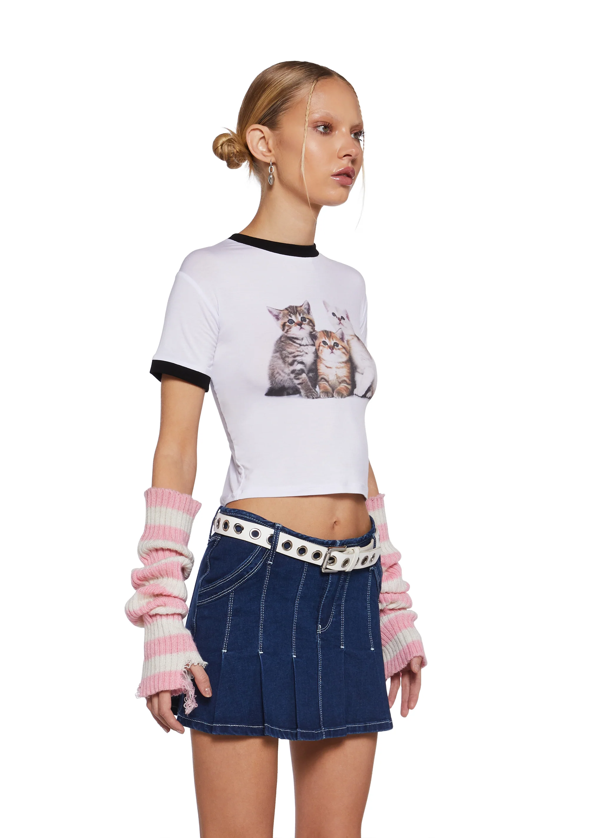 Kitty Love Baby Tee - Image 3