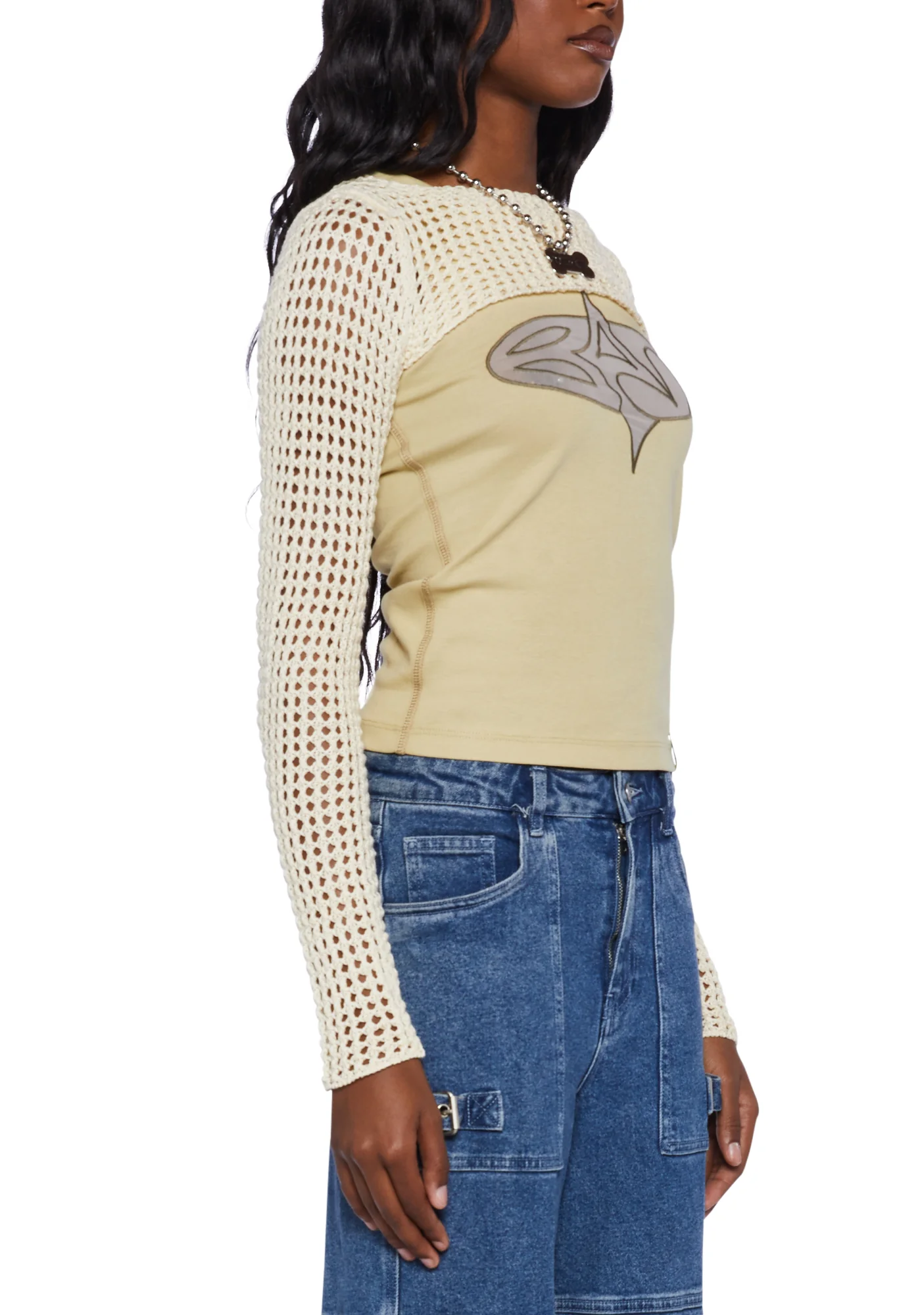 Knitted Cropped Shrug - Image 5