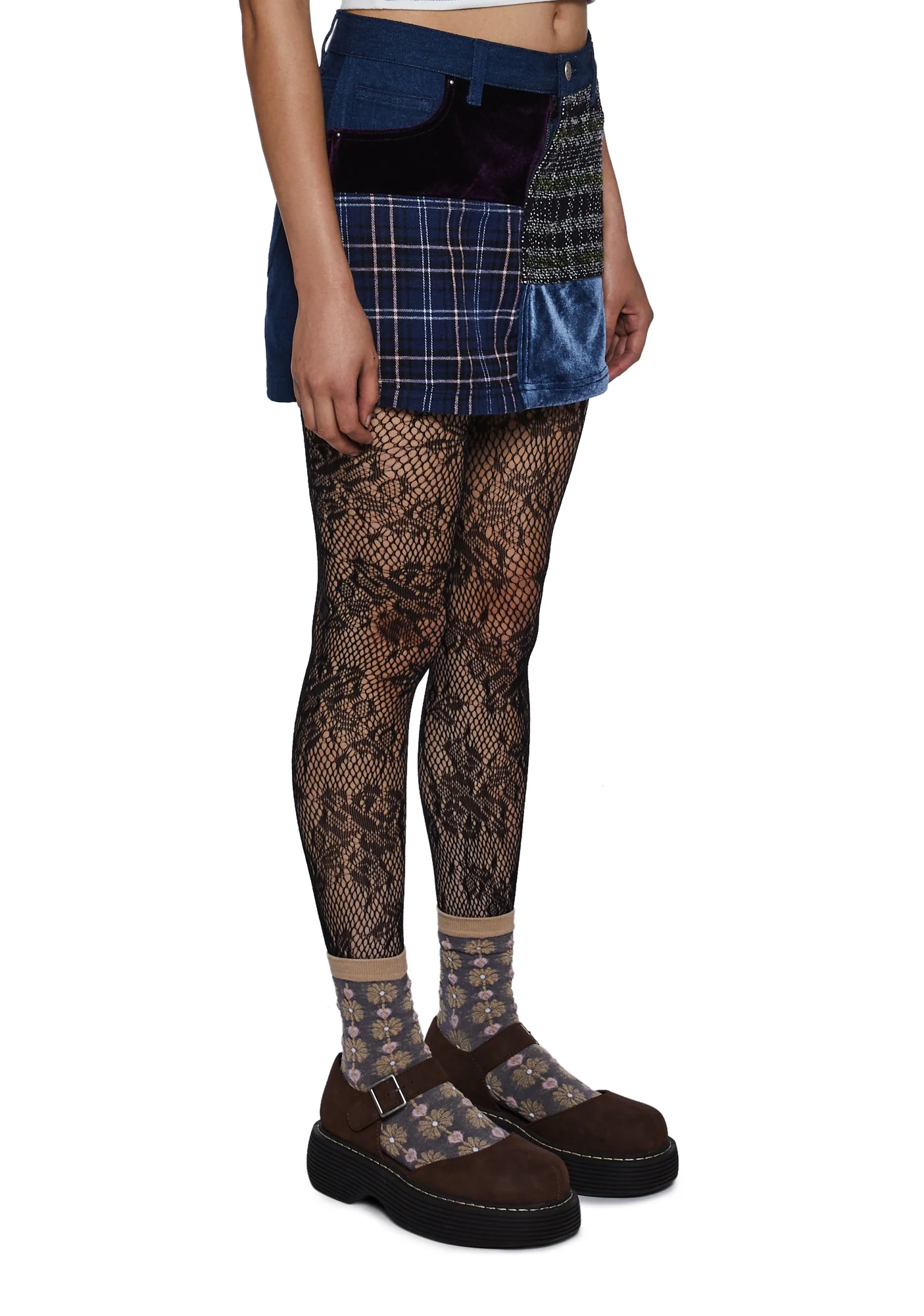 Knitted Noise Mini Skirt - Image 2