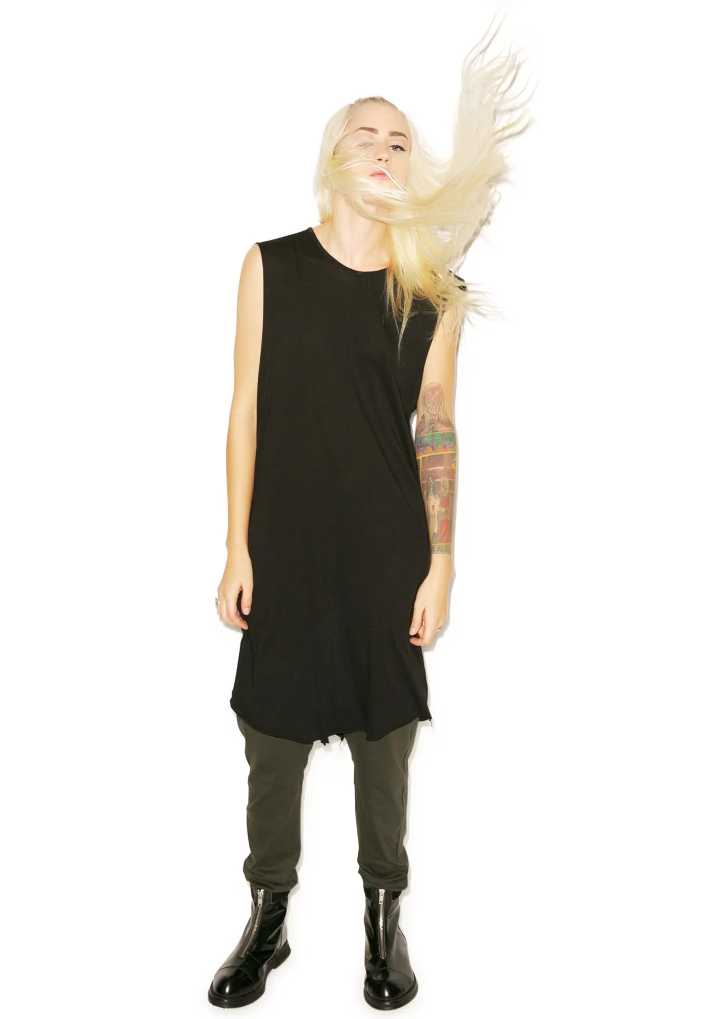 Knomad Muscle Long Tee - White - Image 10