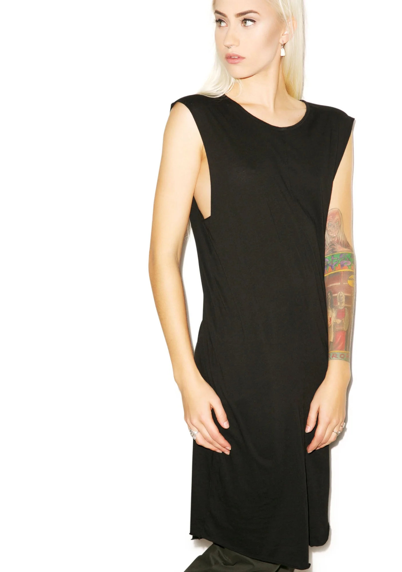 Knomad Muscle Long Tee - White - Image 6