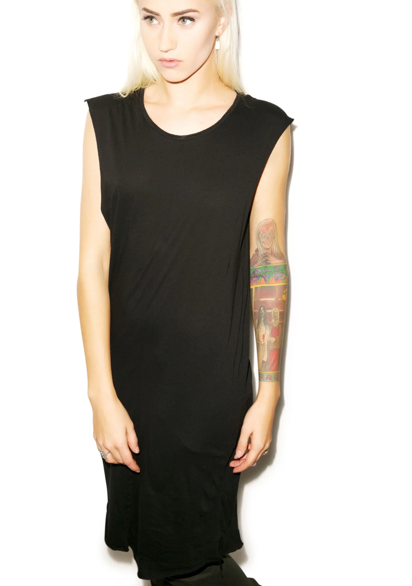 Knomad Muscle Long Tee - White - Image 8